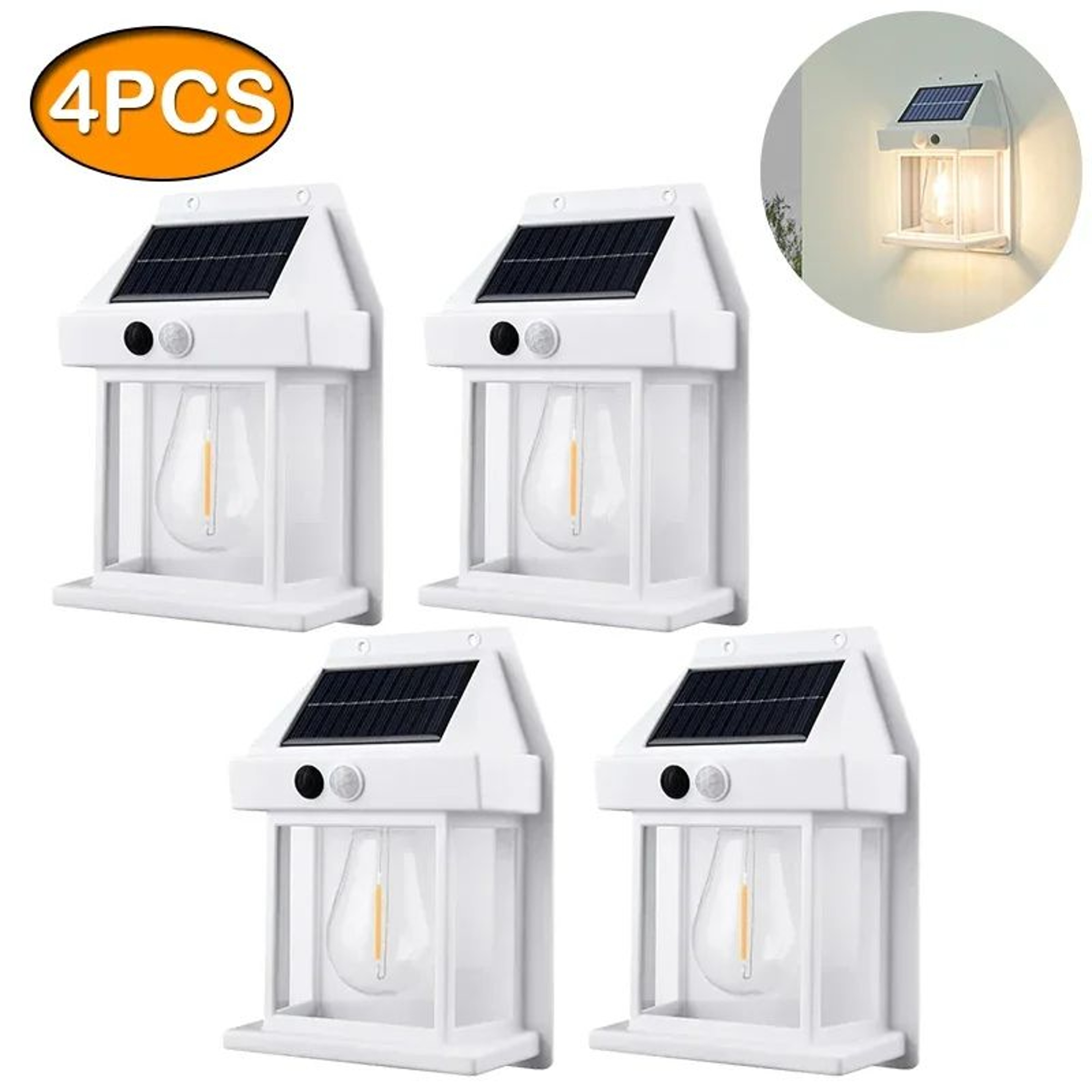 Solar Tungsten Motion Sensor Wall Lantern 10