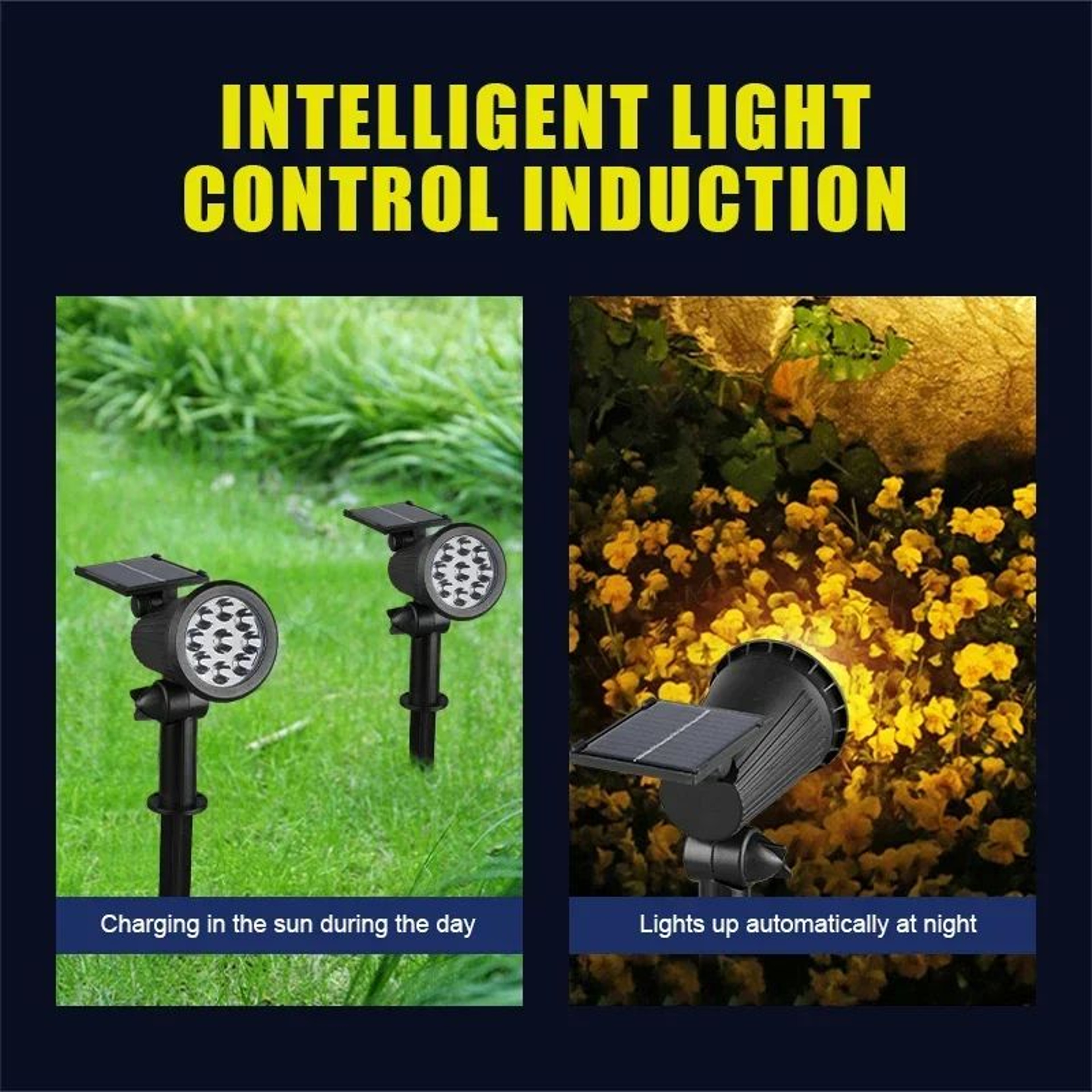 Adjustable 9 LED Solar Garden Spotlight 3