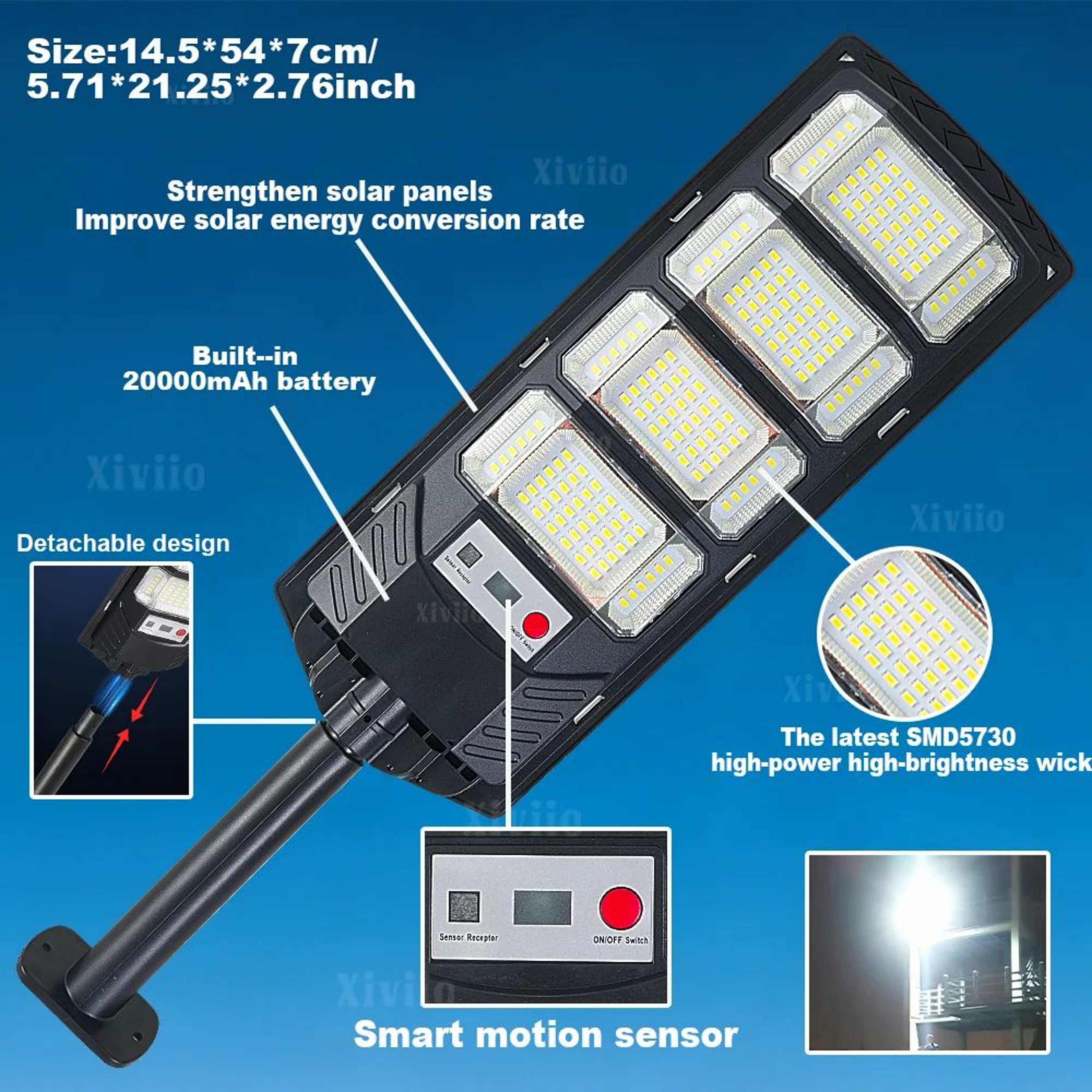 768 LED Wide Angle Solar Street Light 5