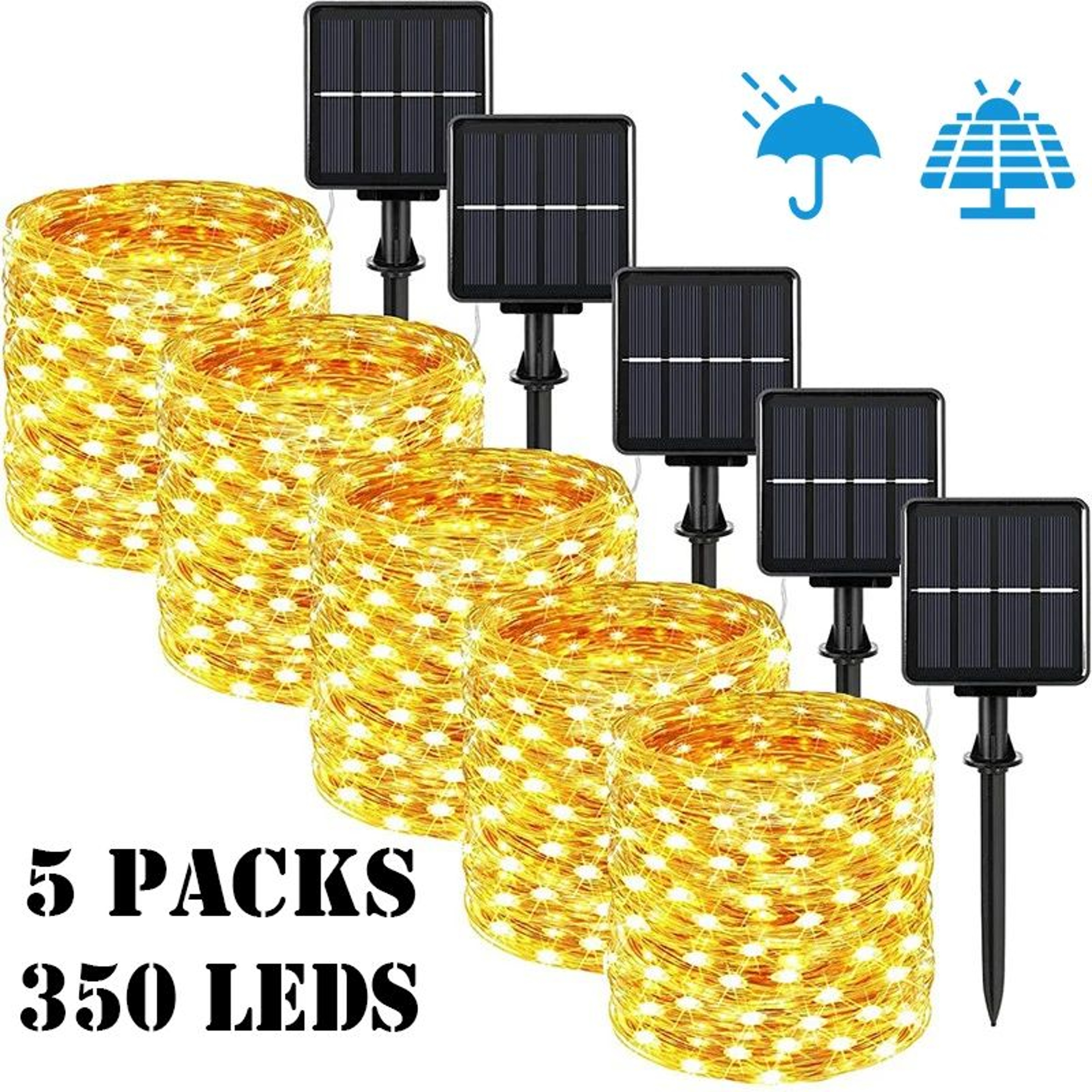 Solar Powered Waterproof Fairy String Lights 0