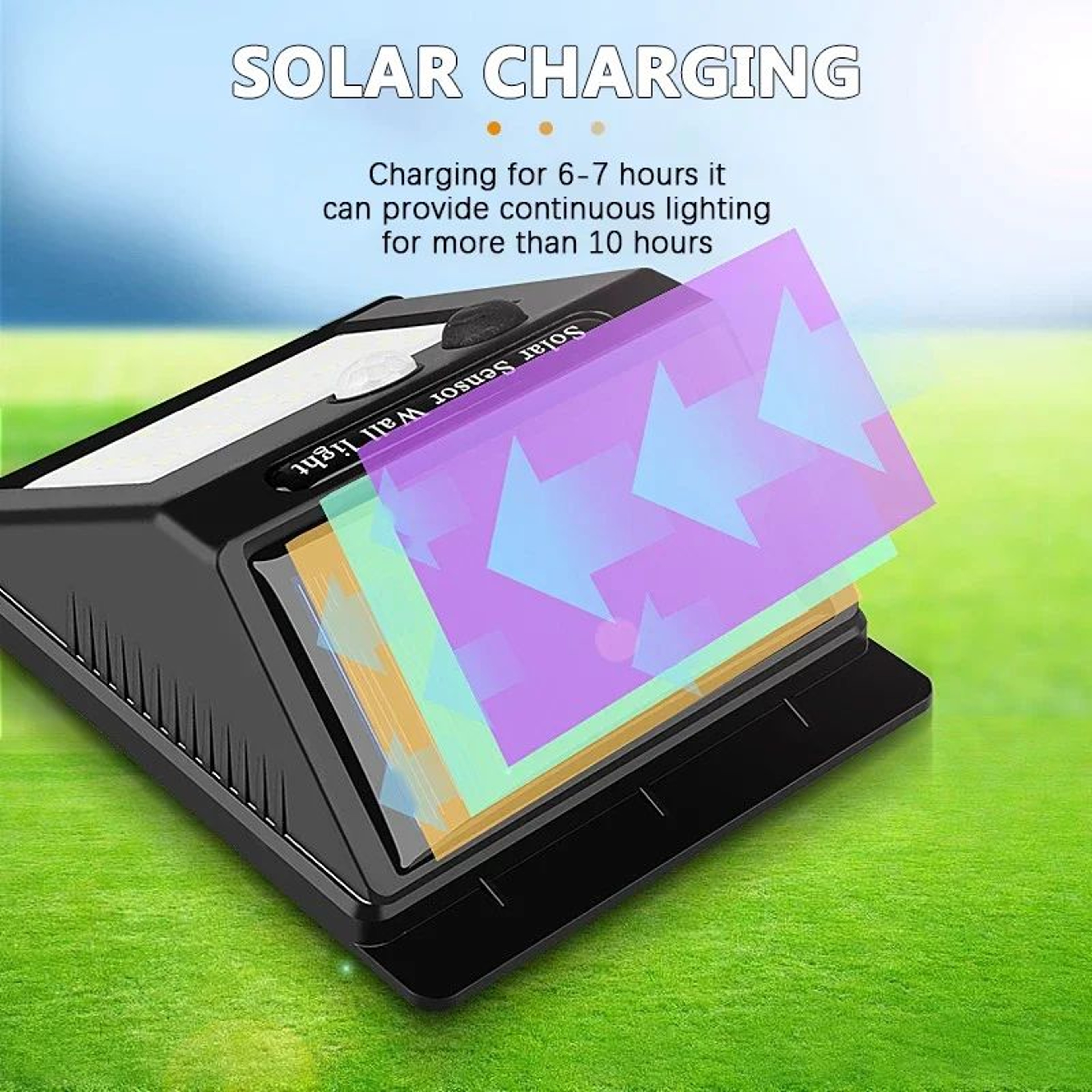 Modern Solar Motion Sensor Wall Light 2