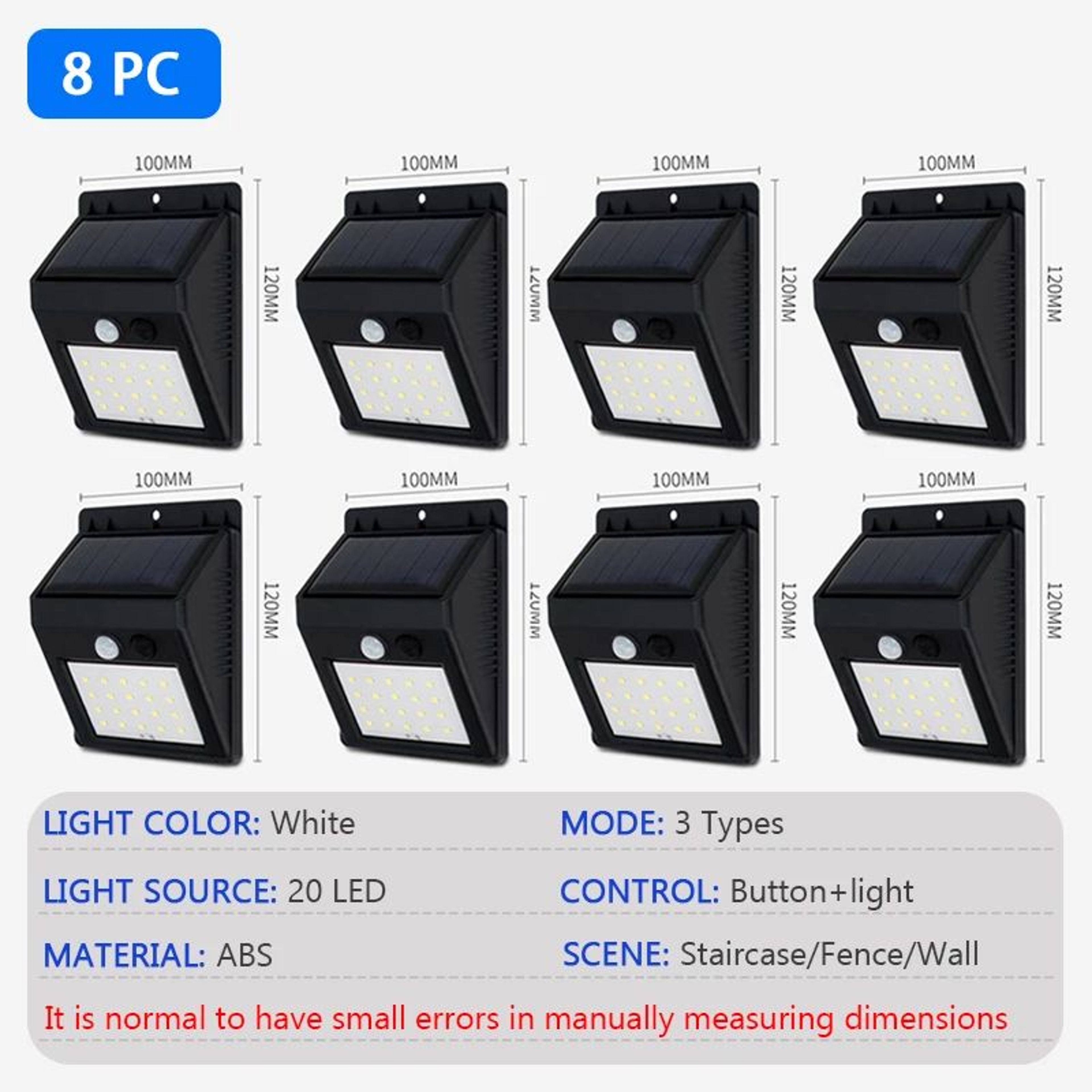 Modern Solar Motion Sensor Wall Light 9