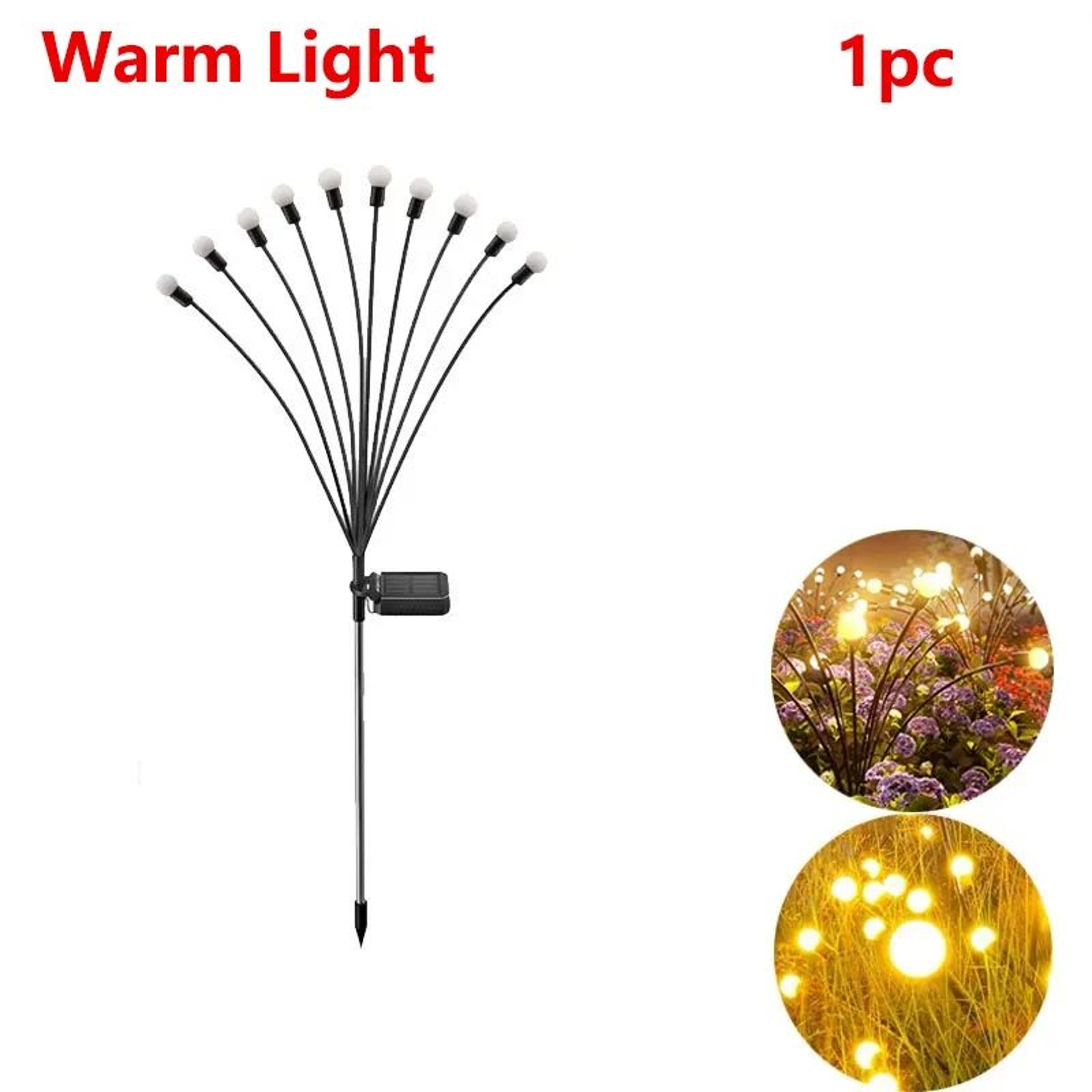 Solar Swaying Firefly Garden Lights 6
