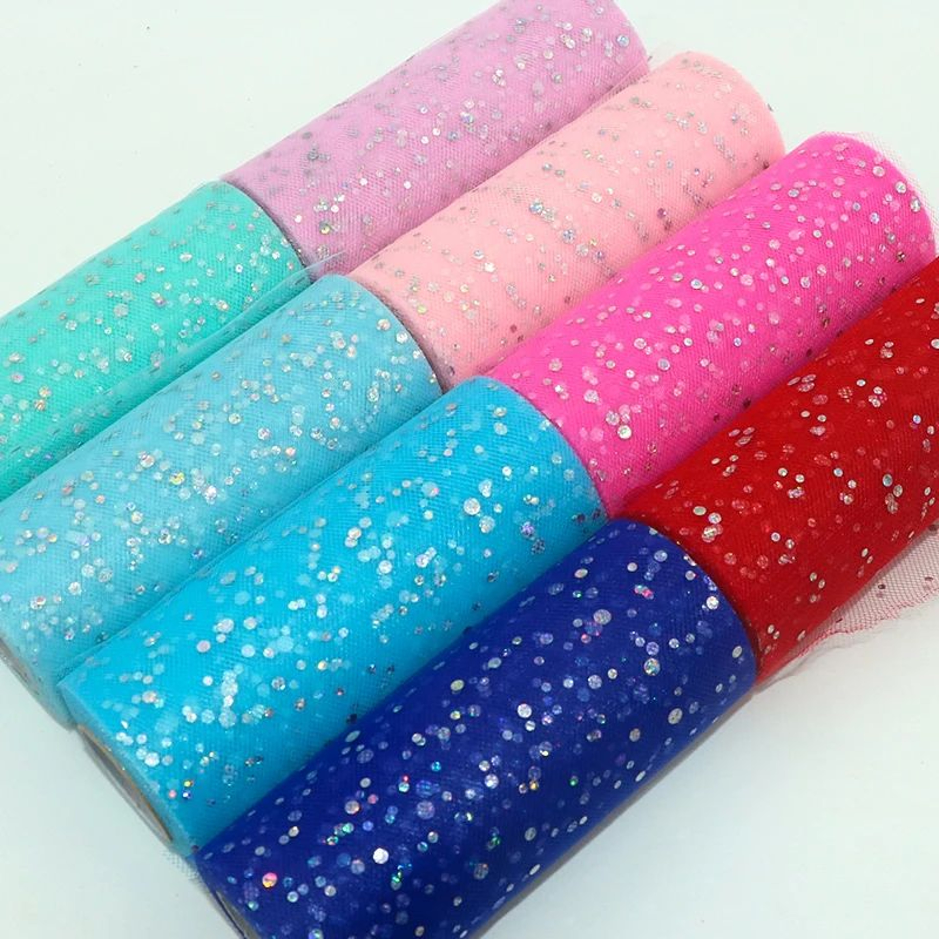 Glitter Sequin Tulle Fabric Roll 2