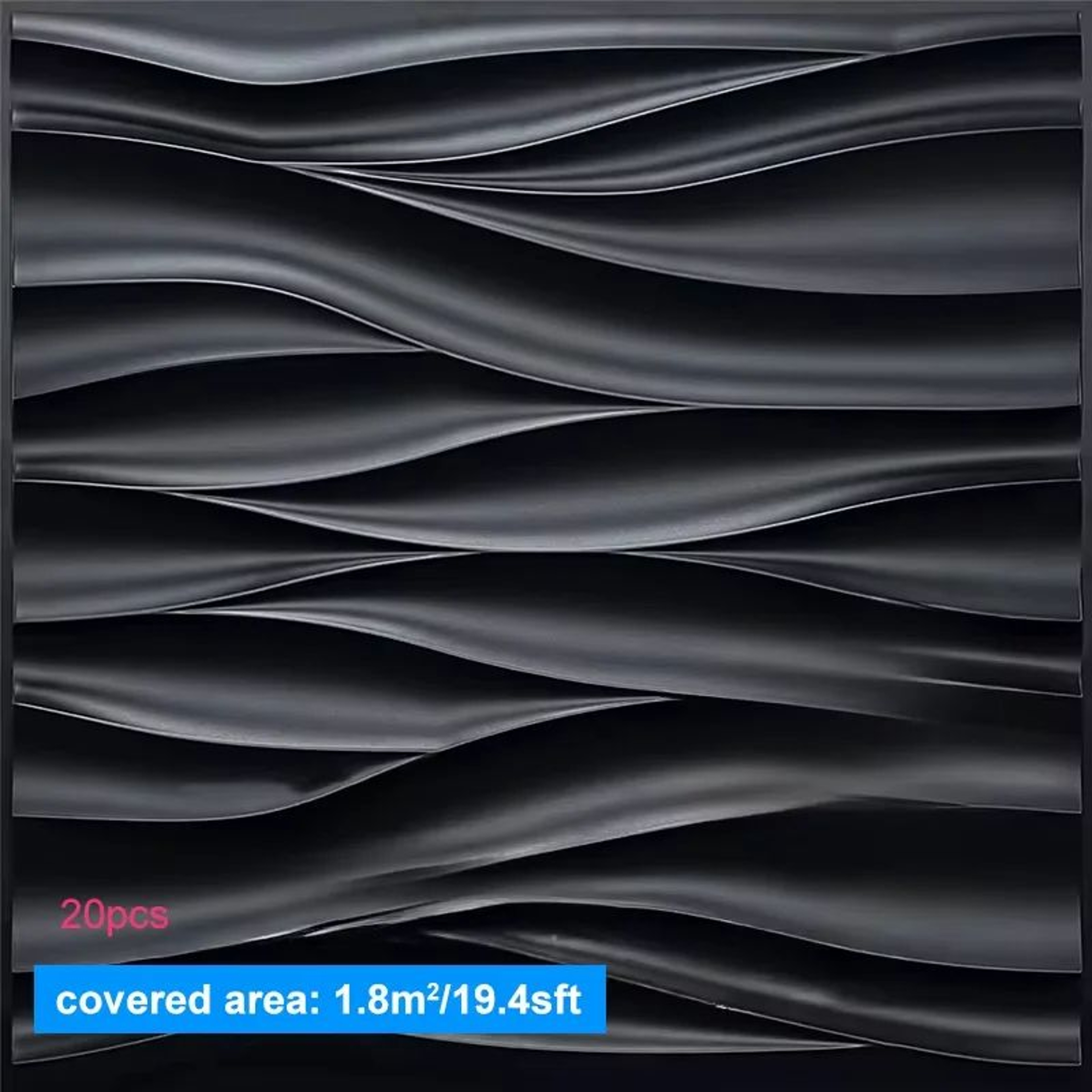 3D Decorative Wall Panel Tiles 20 Piece Set 19