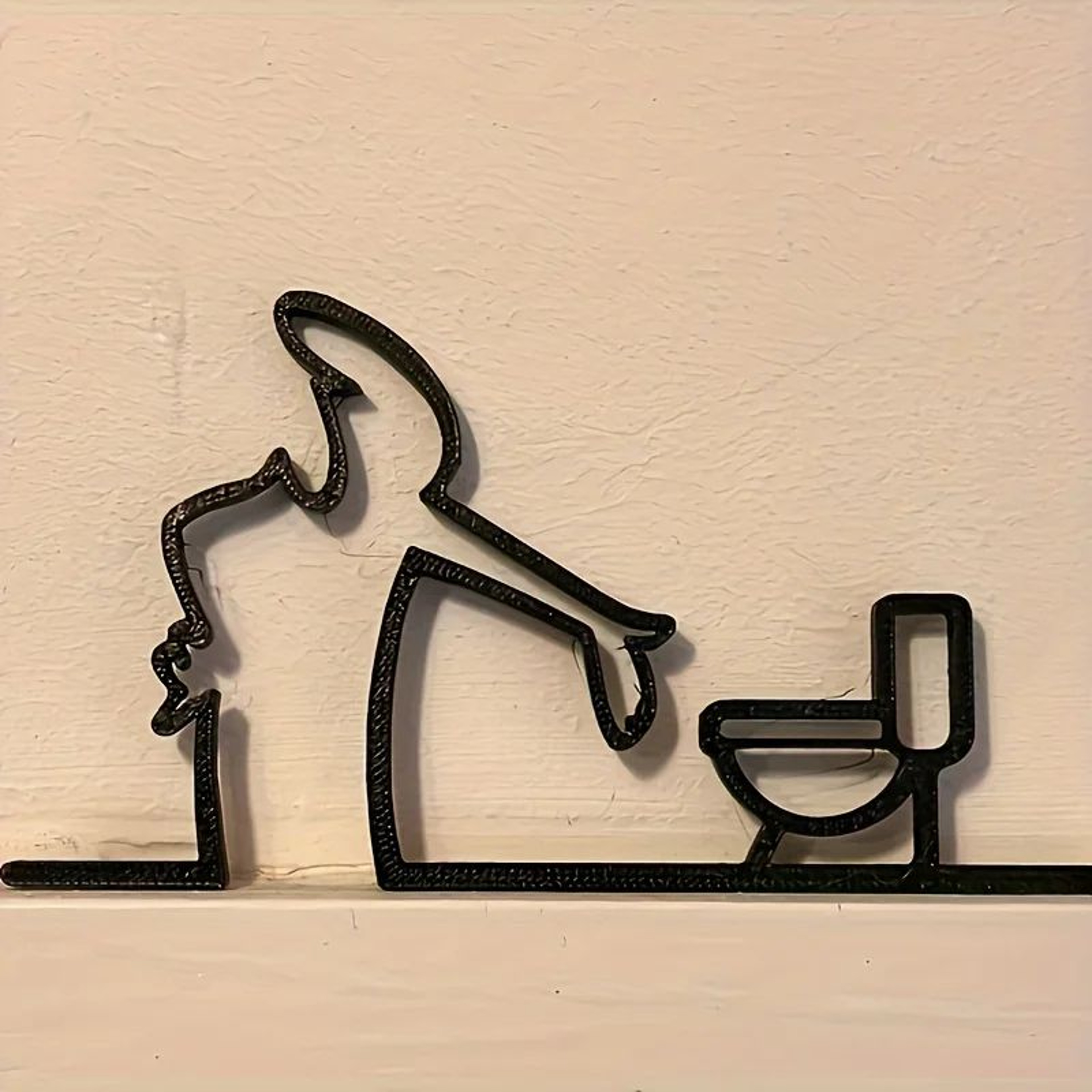 Modern Black Frame Metal Wall Art 0