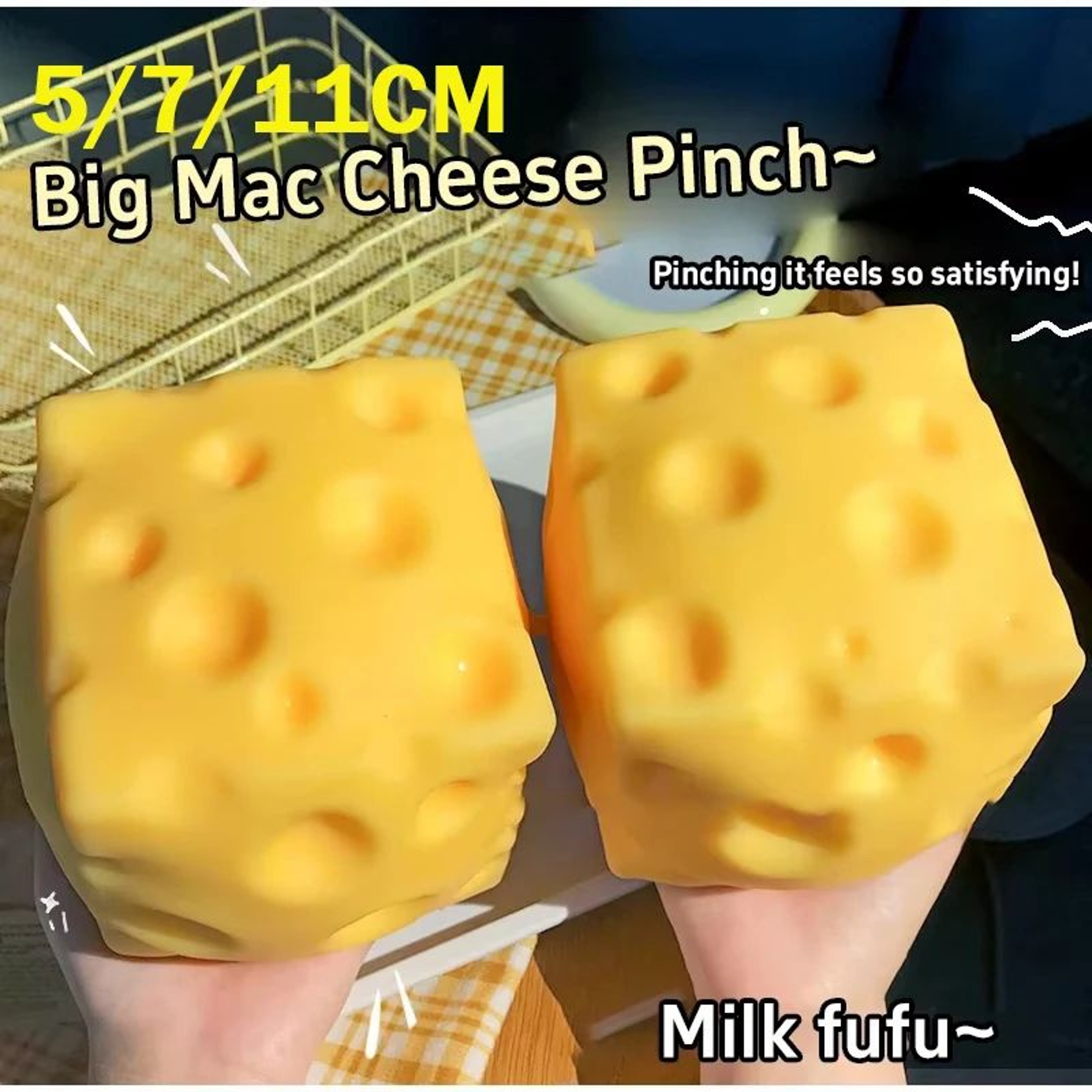 Giant Cheese Slow Rebound Squishy Toy 0
