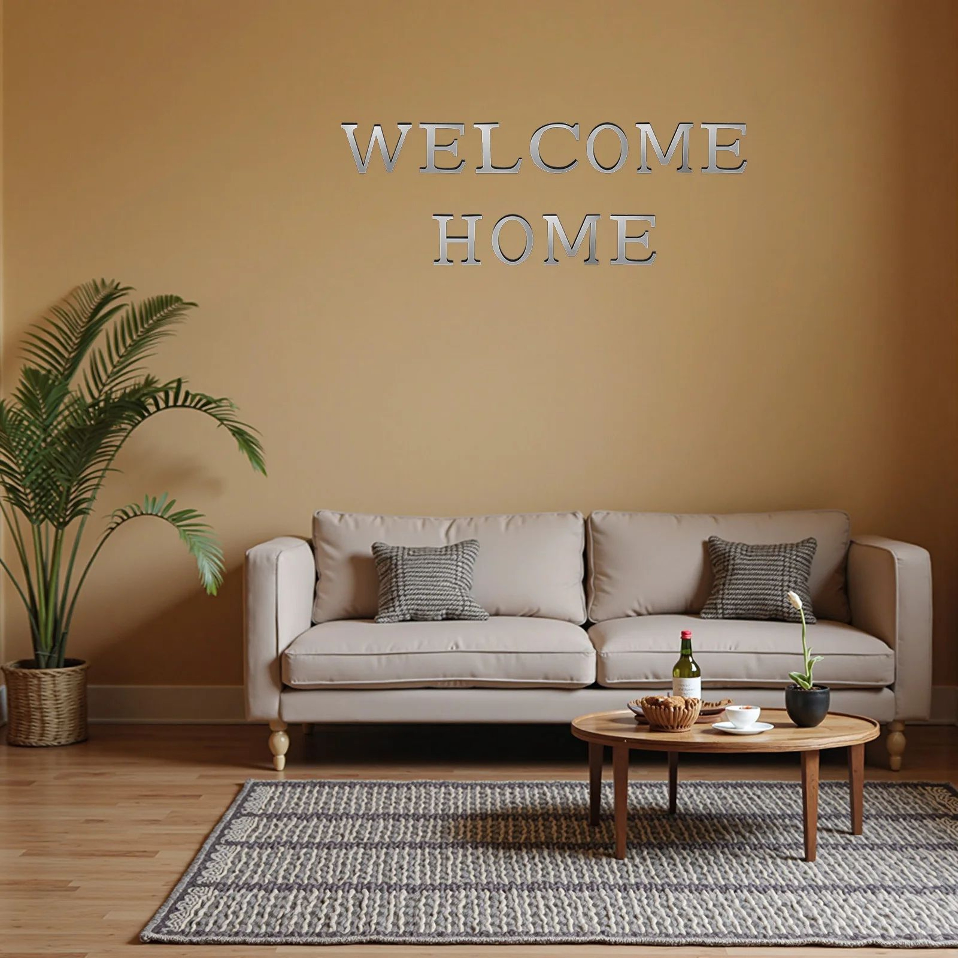 3D Mirror Acrylic Alphabet Wall Stickers 3