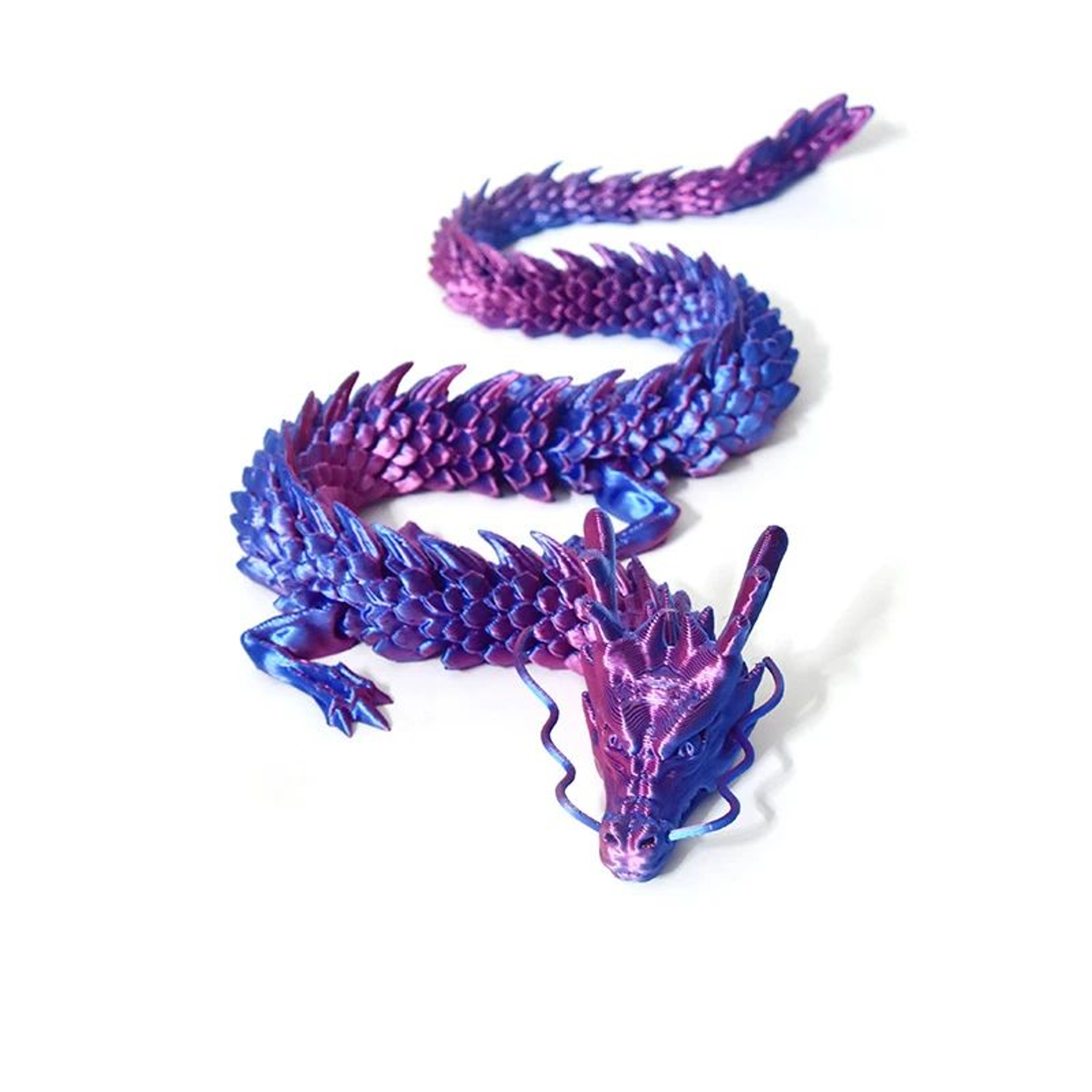 3D Printed Articulated Snake Figurine 19