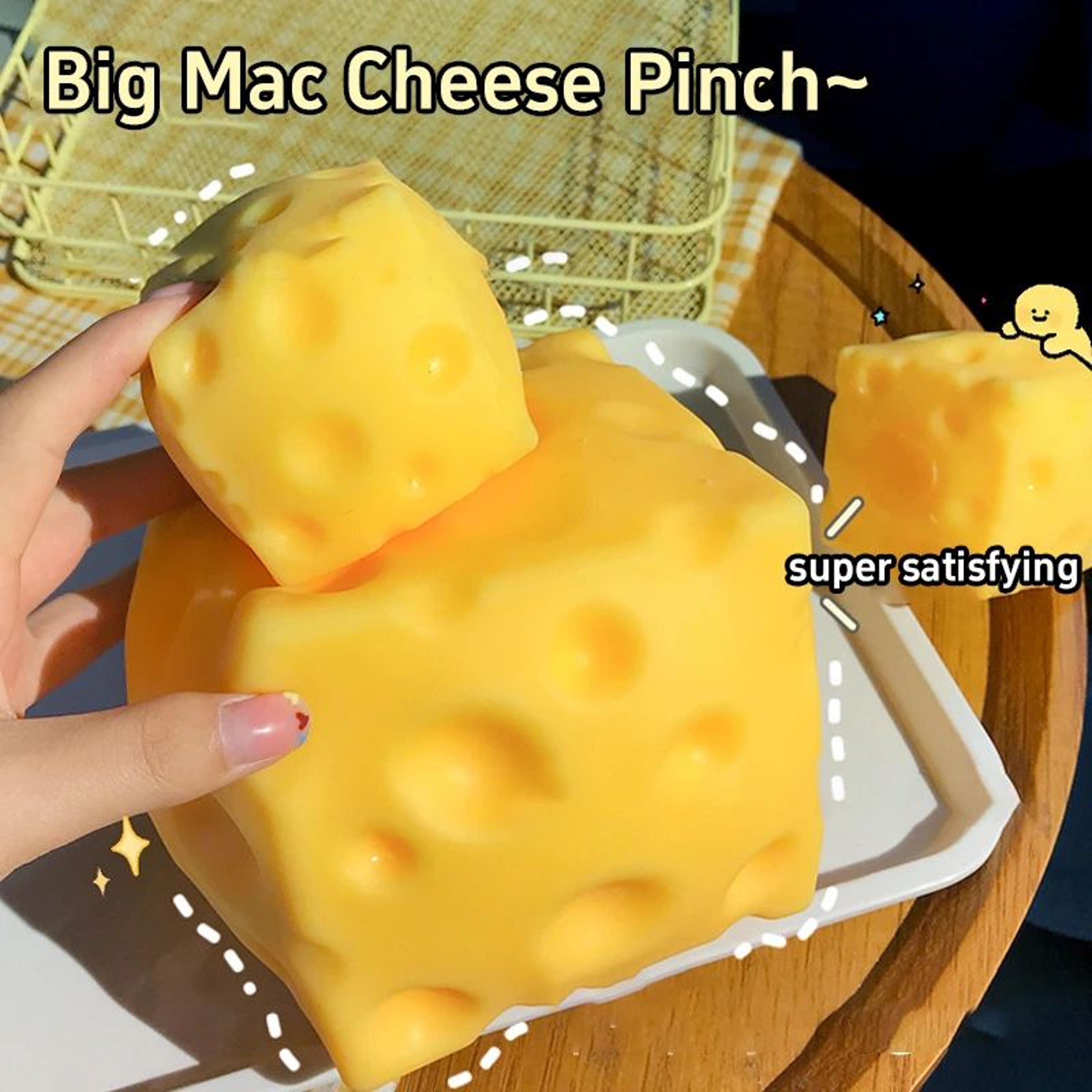 Cheese Squishy Slow Rebound Fidget Toy 2
