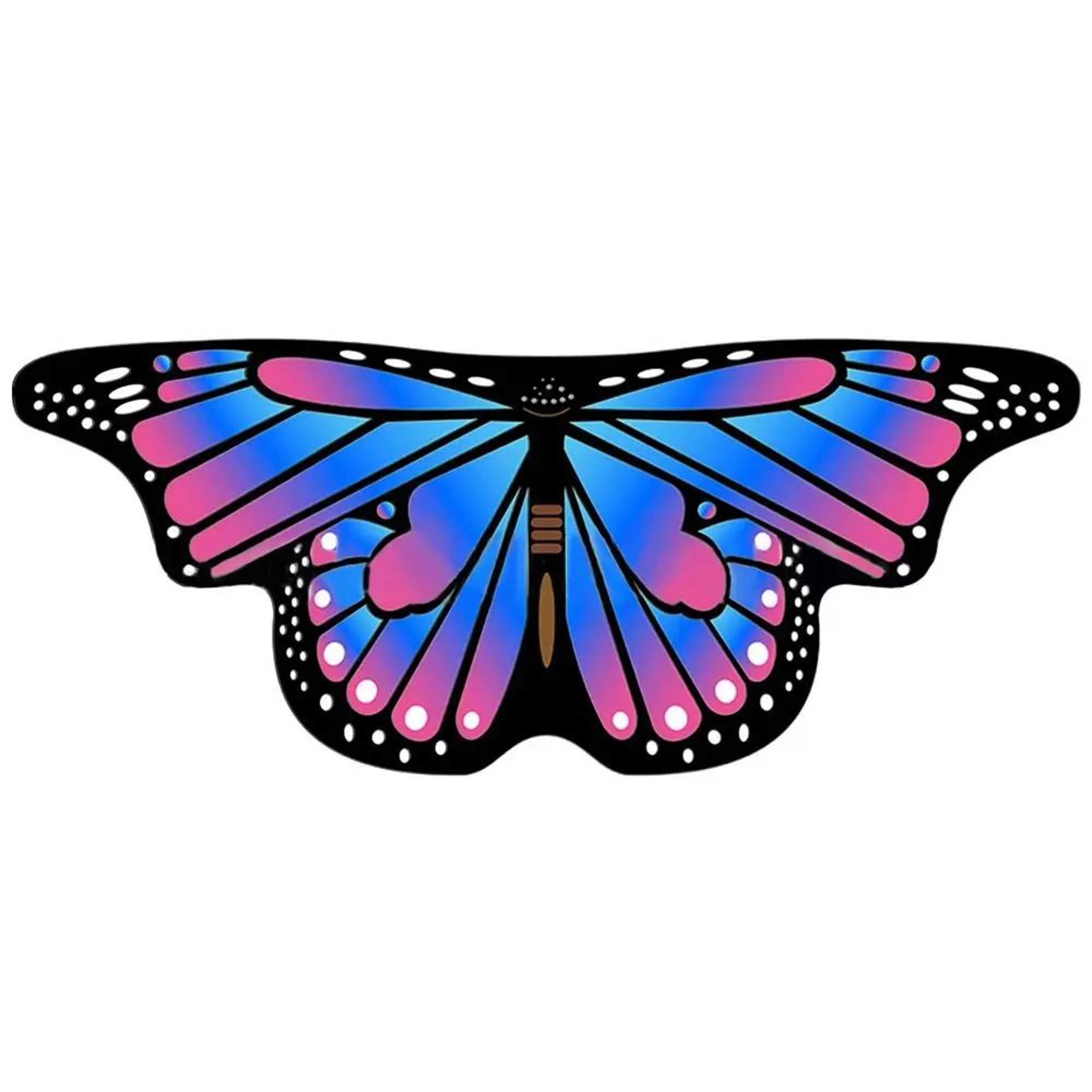 Colorful Butterfly Fairy Wings Cape For Kids 15