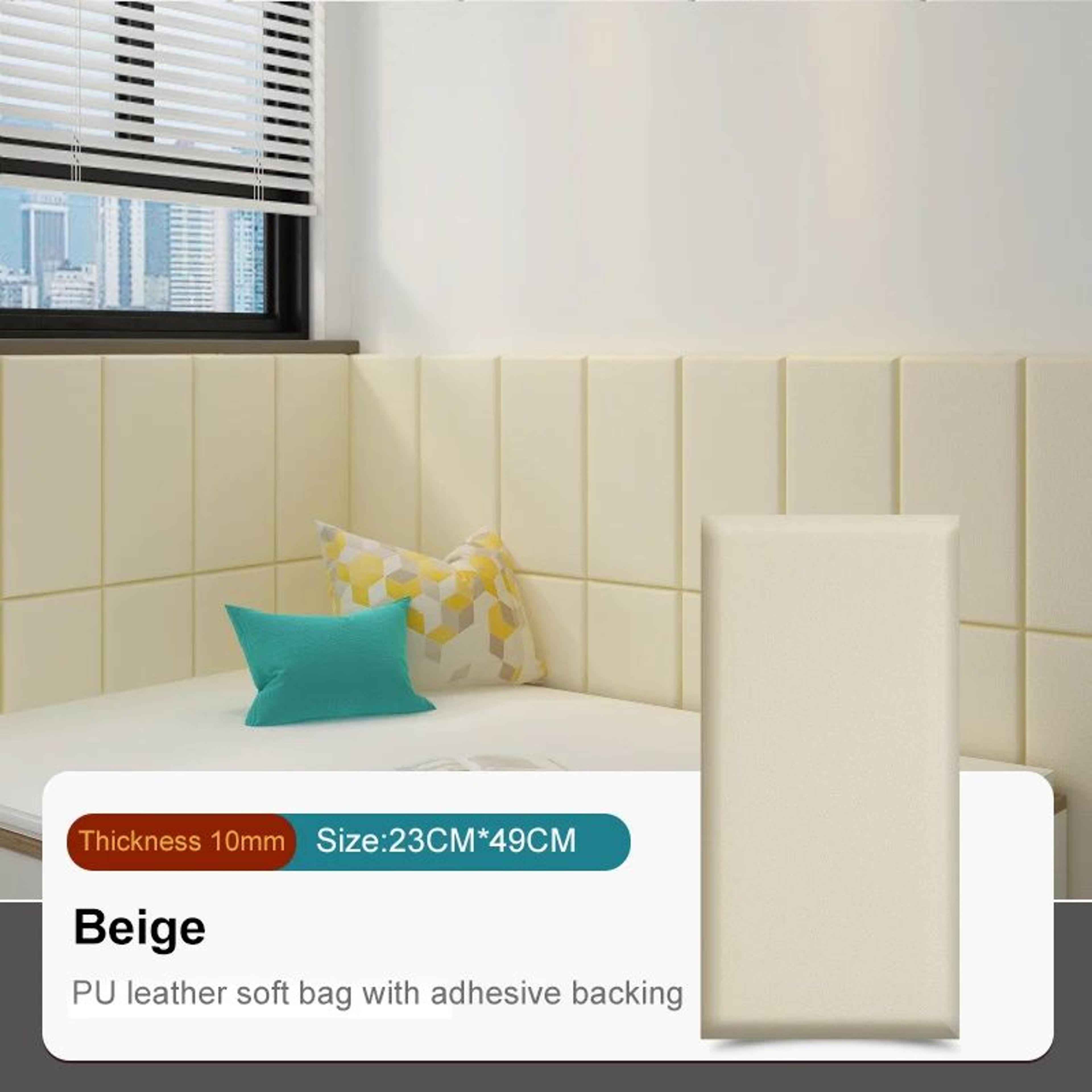 3D Padded Peel And Stick Wall Panels 7