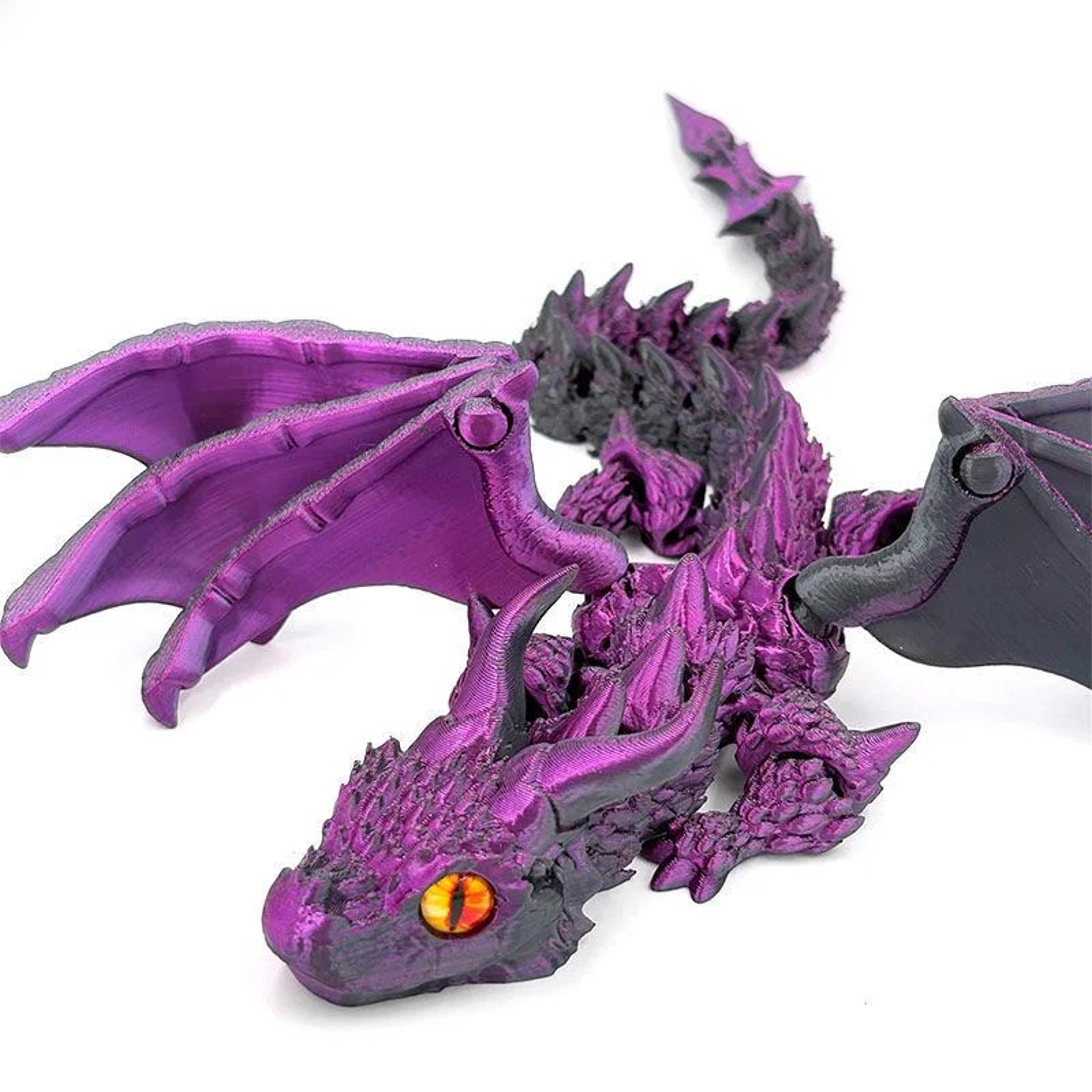 3D Printed Winged Carriage Dragon Figurine 1