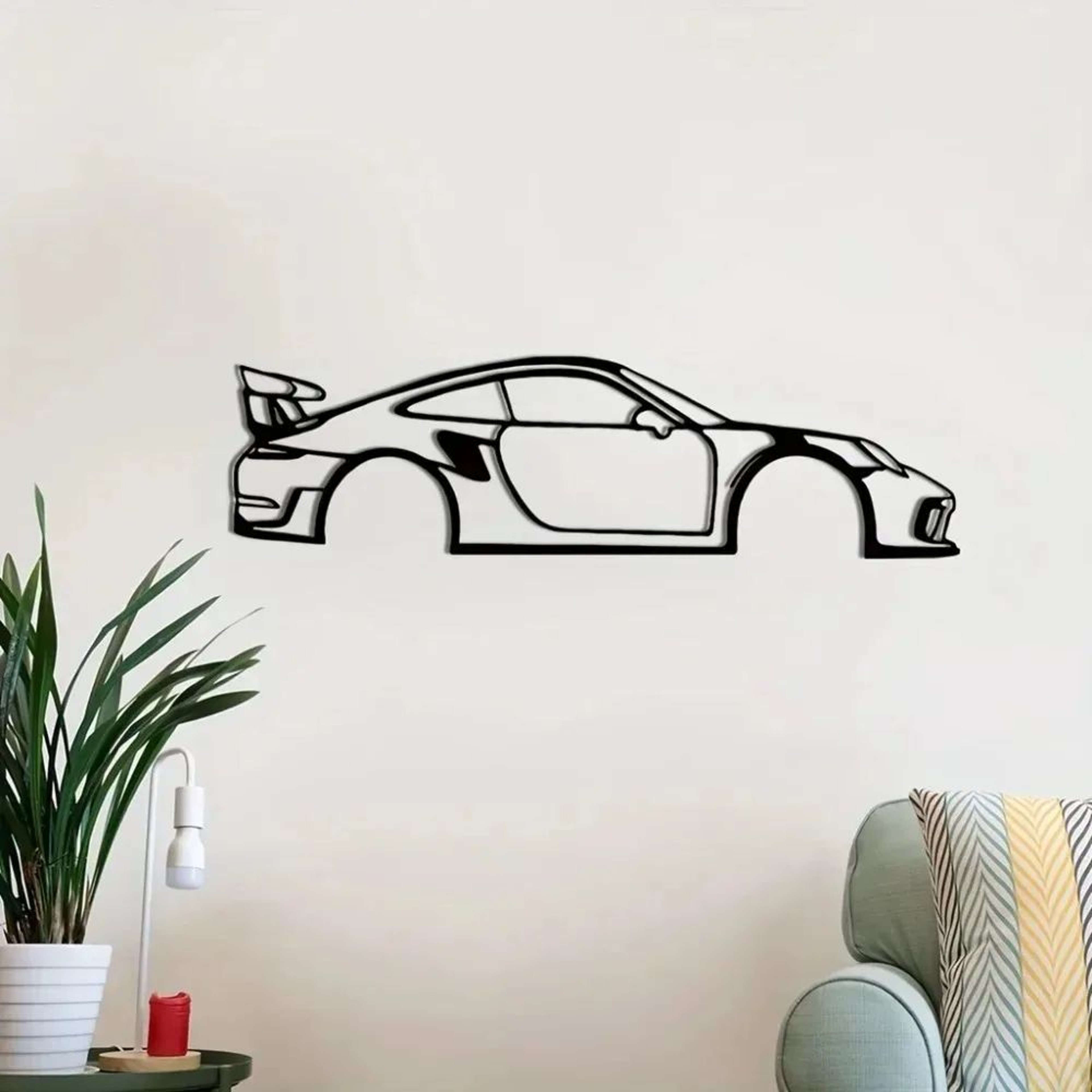 Metal Racing Car Wall Art Decor 0