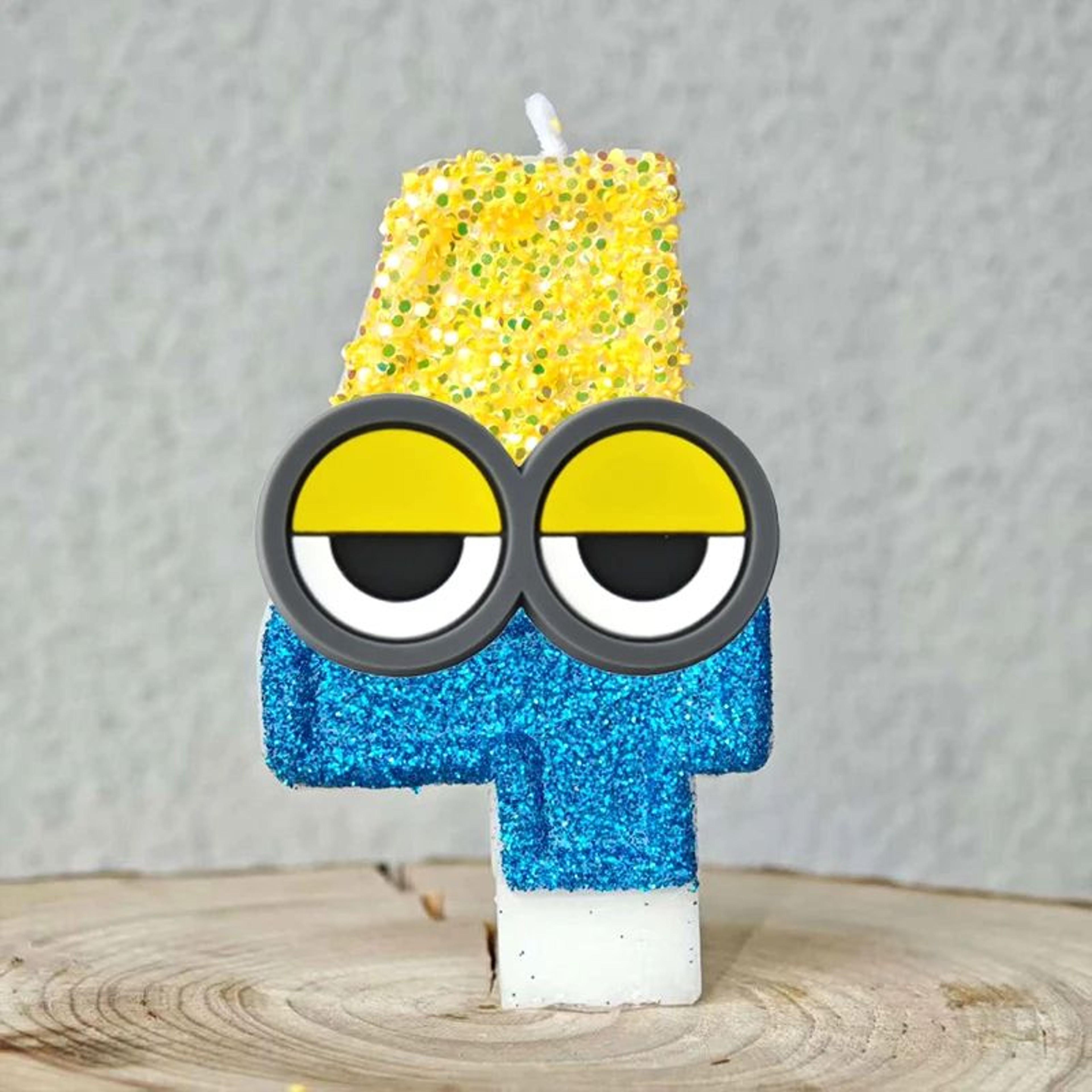 Cute Banana Man Number Birthday Candle 15