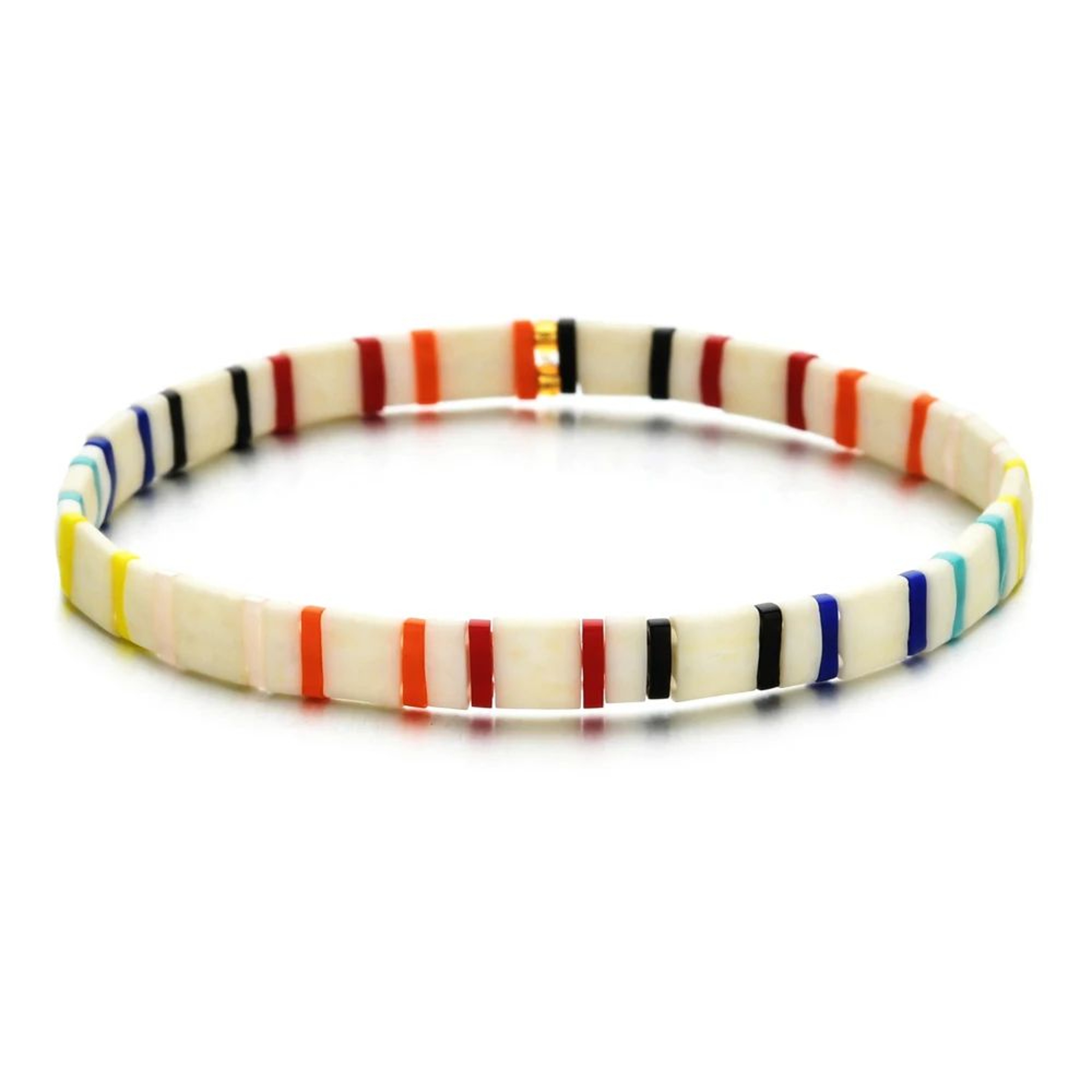 ZMZY Colorful Tila Beaded Elastic Bracelet 9