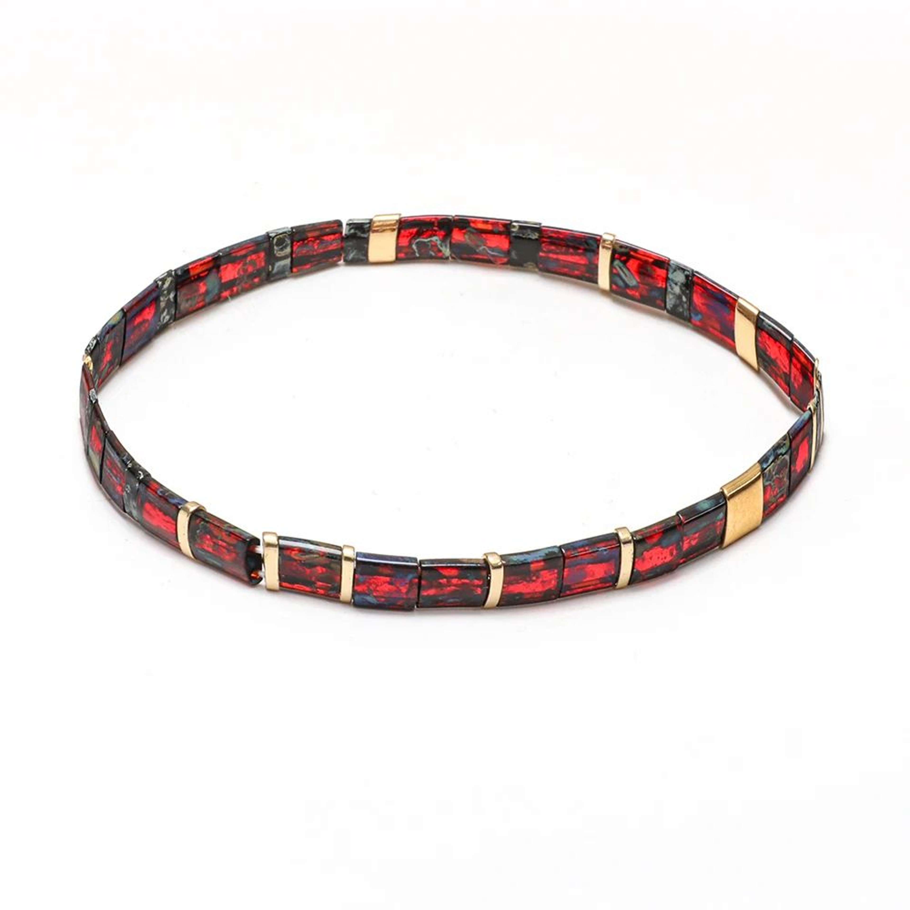 ZMZY Colorful Tila Beaded Elastic Bracelet 13