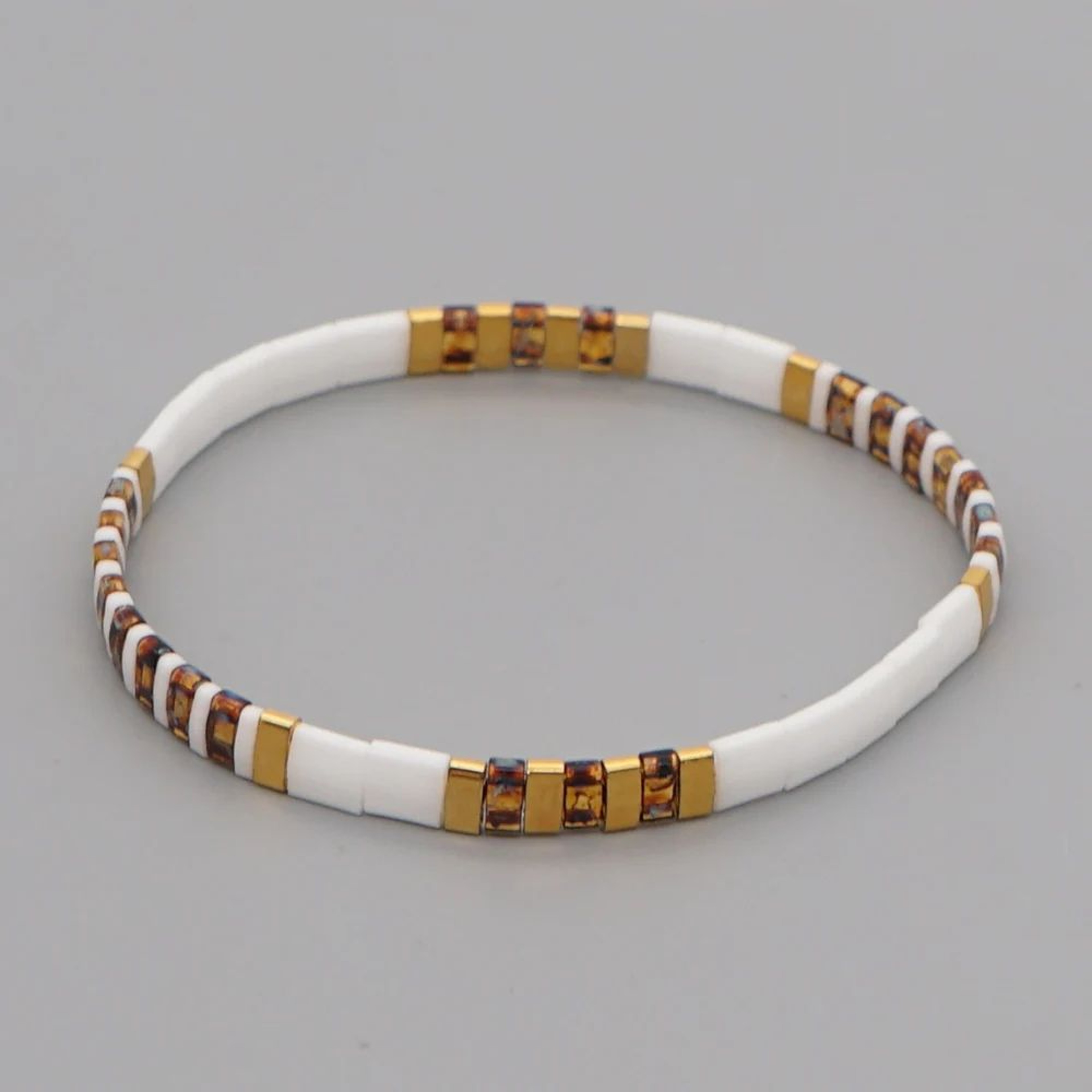 Miyuki Tila Beaded Stretch Bracelet For Women 3