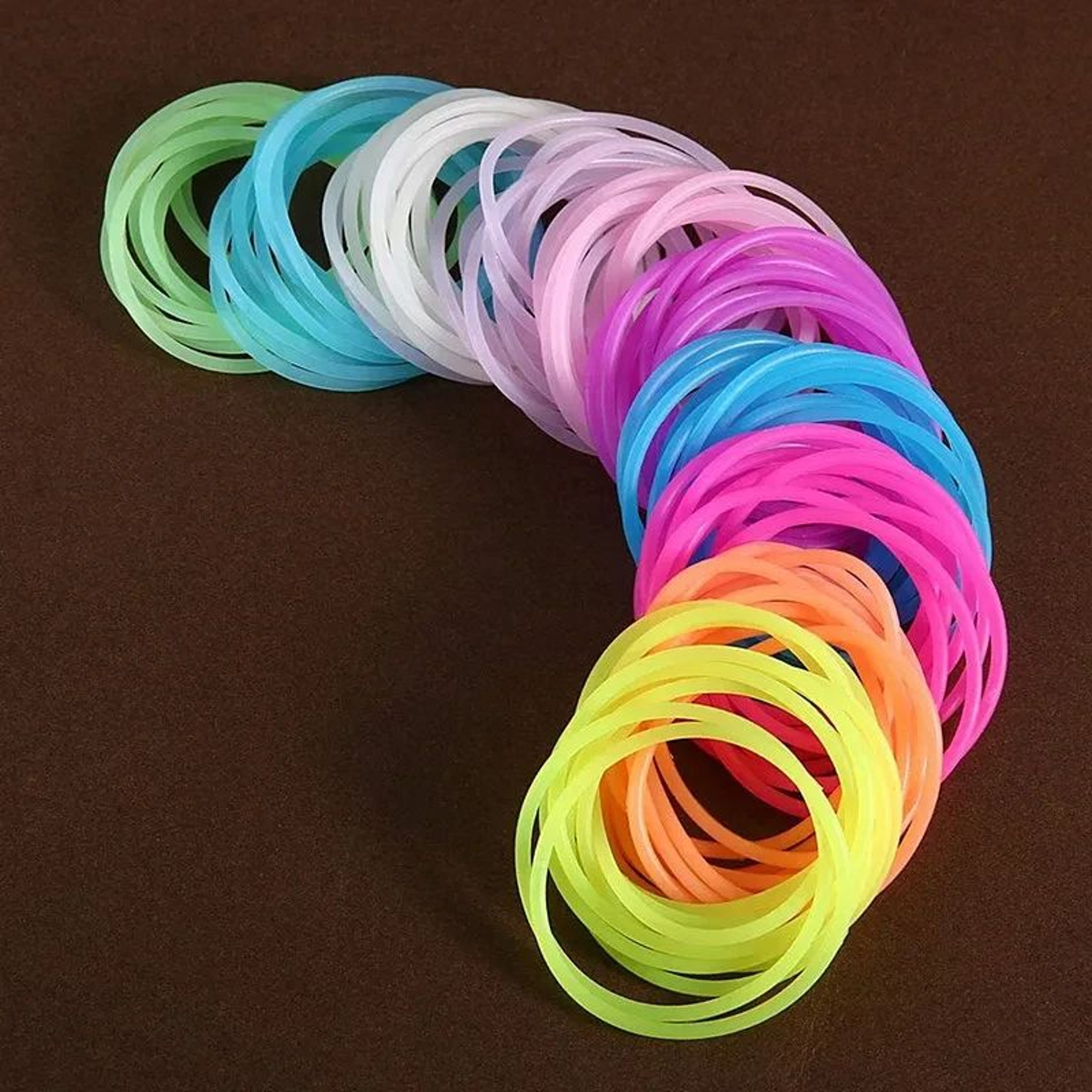 Candy Color Glow In The Dark Silicone Wristbands 1