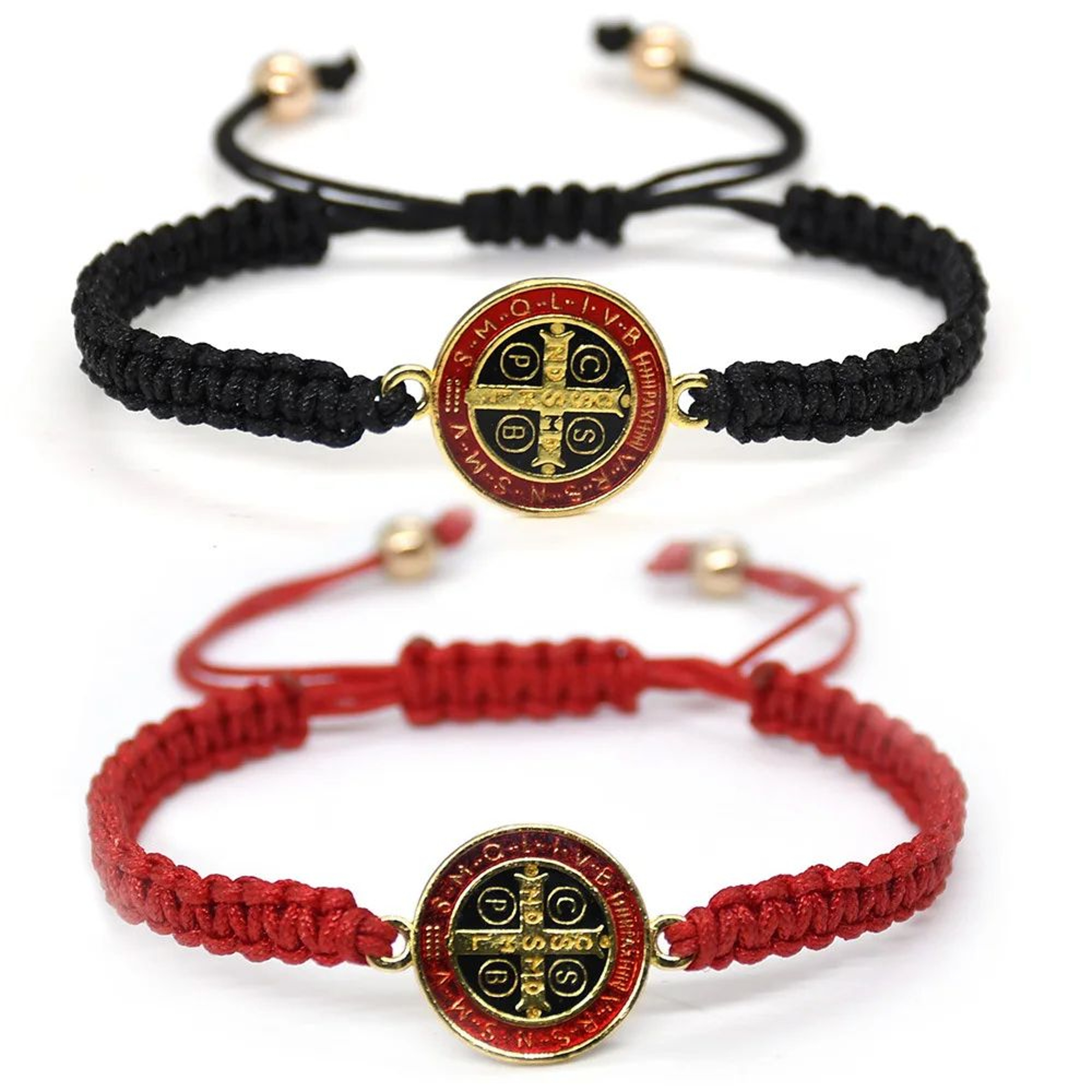 Saint Benedict Cross Rope Bracelet 2