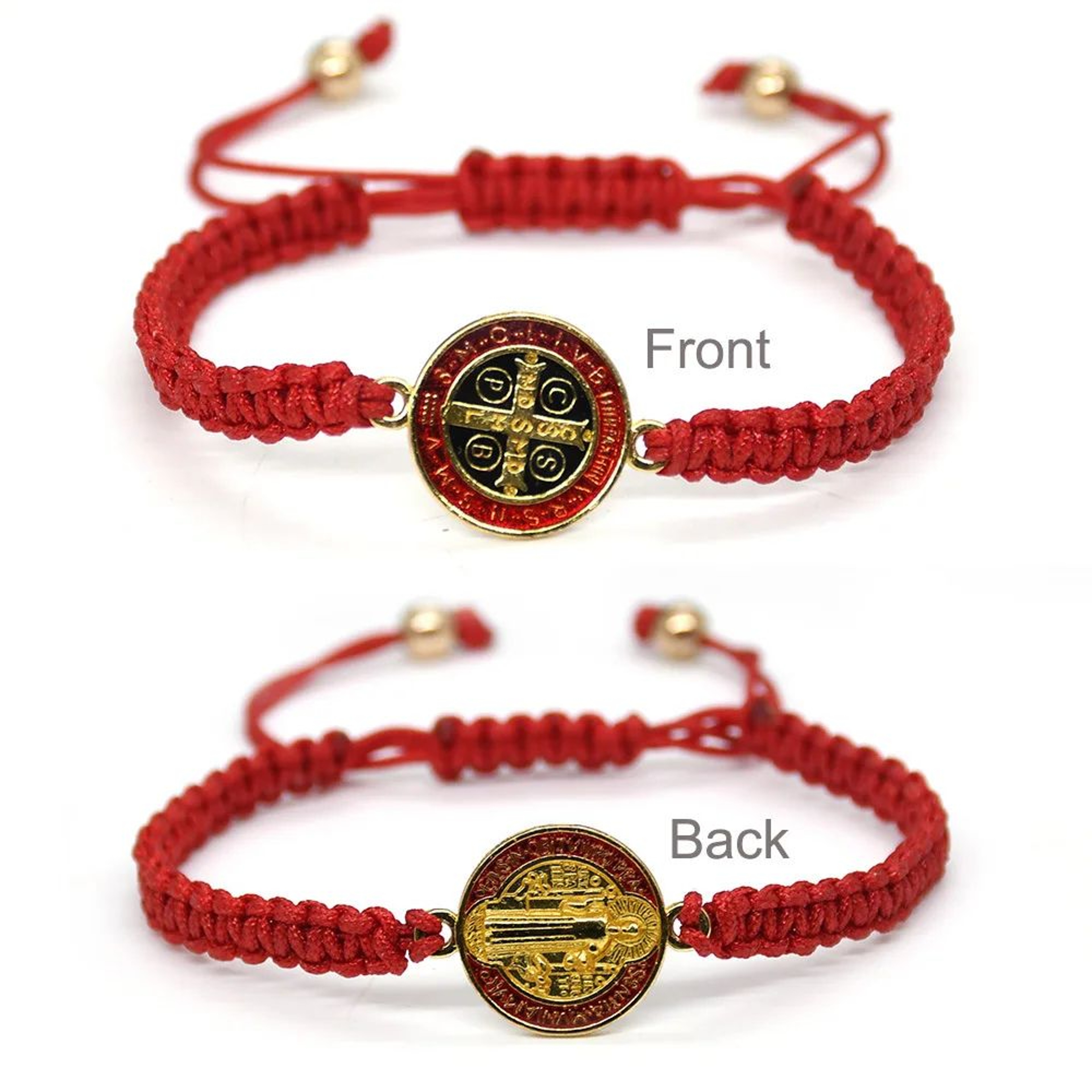 Saint Benedict Cross Rope Bracelet 3