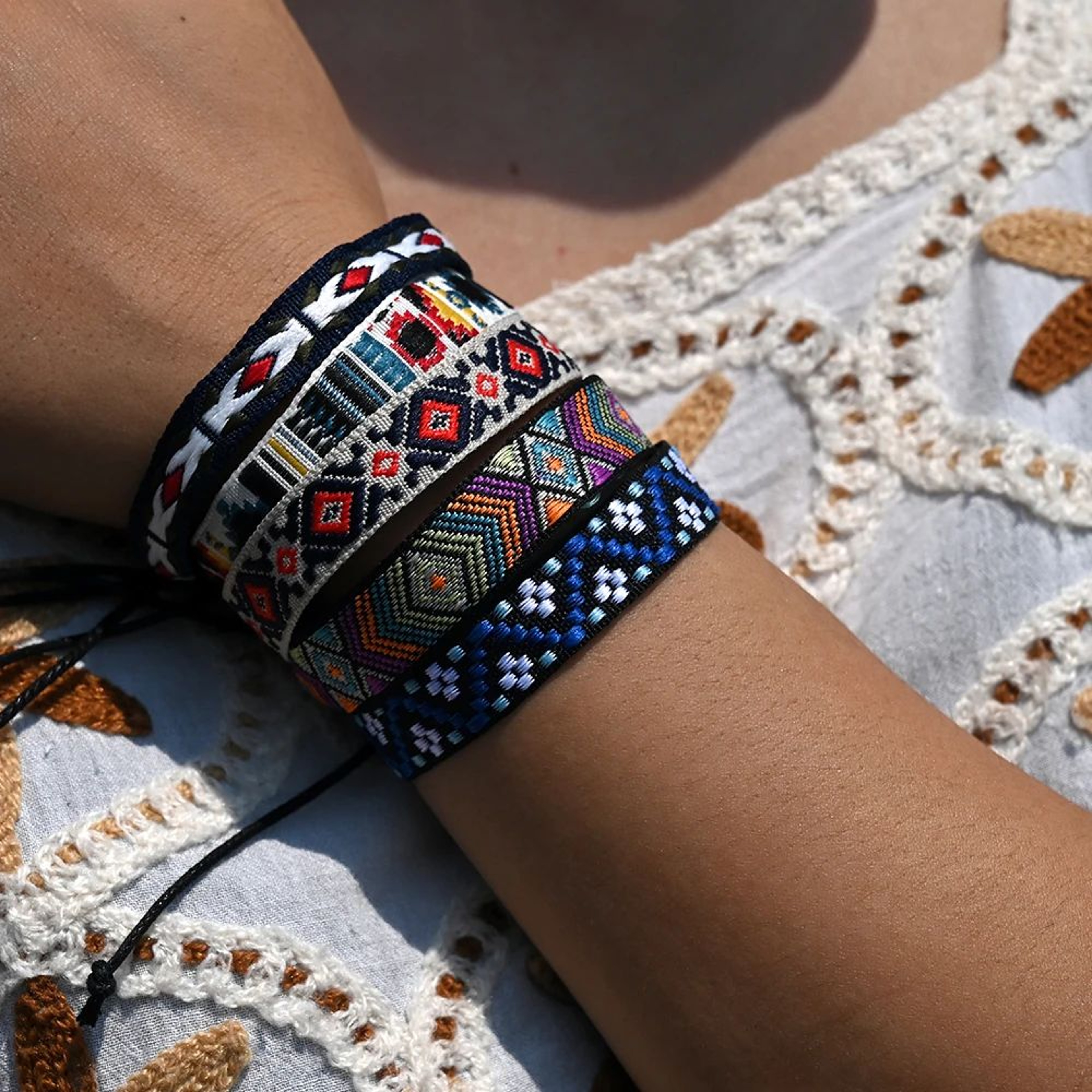 Nepal Boho Handmade Rope Charm Bracelet Set 2