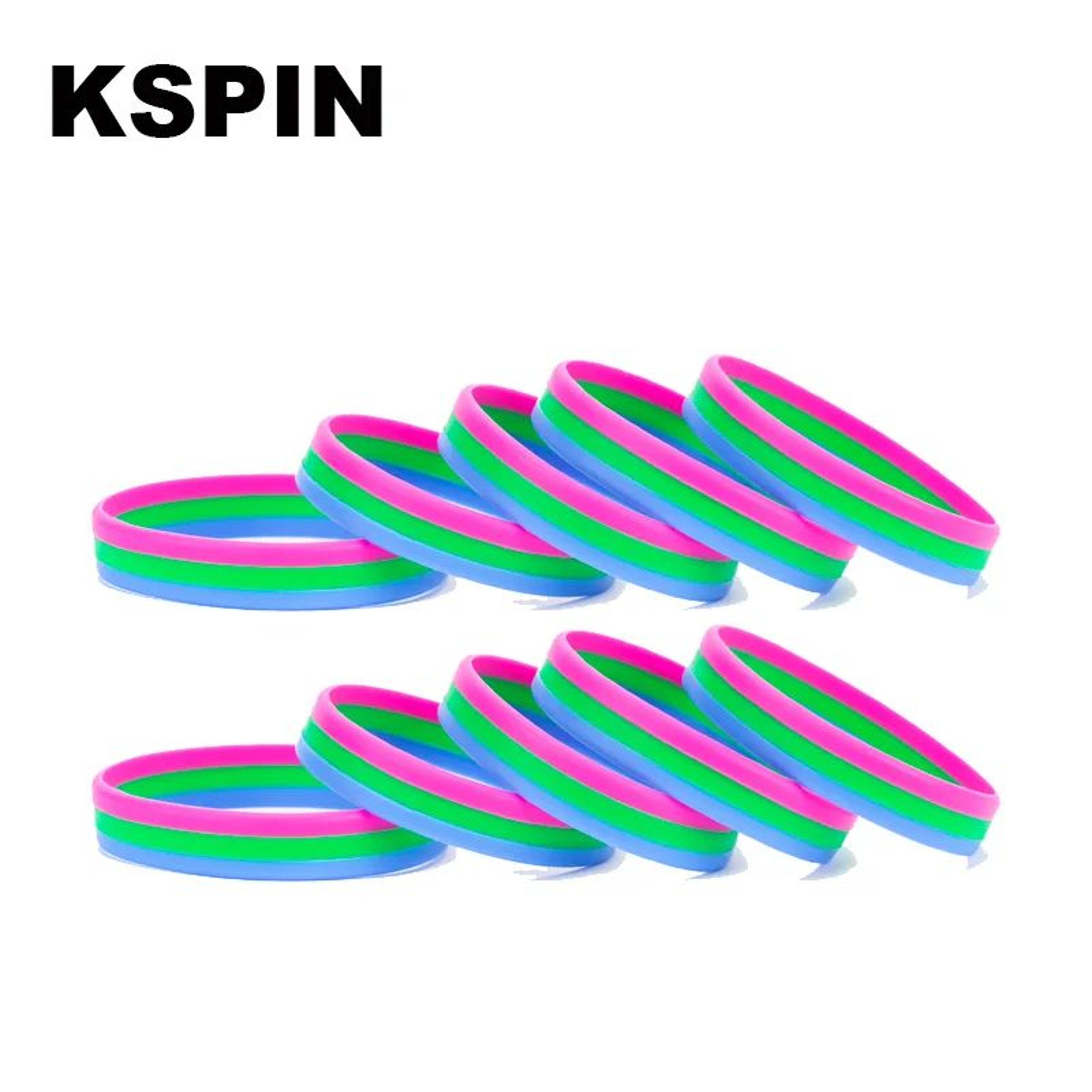 Transgender Pride Silicone Wristband 9