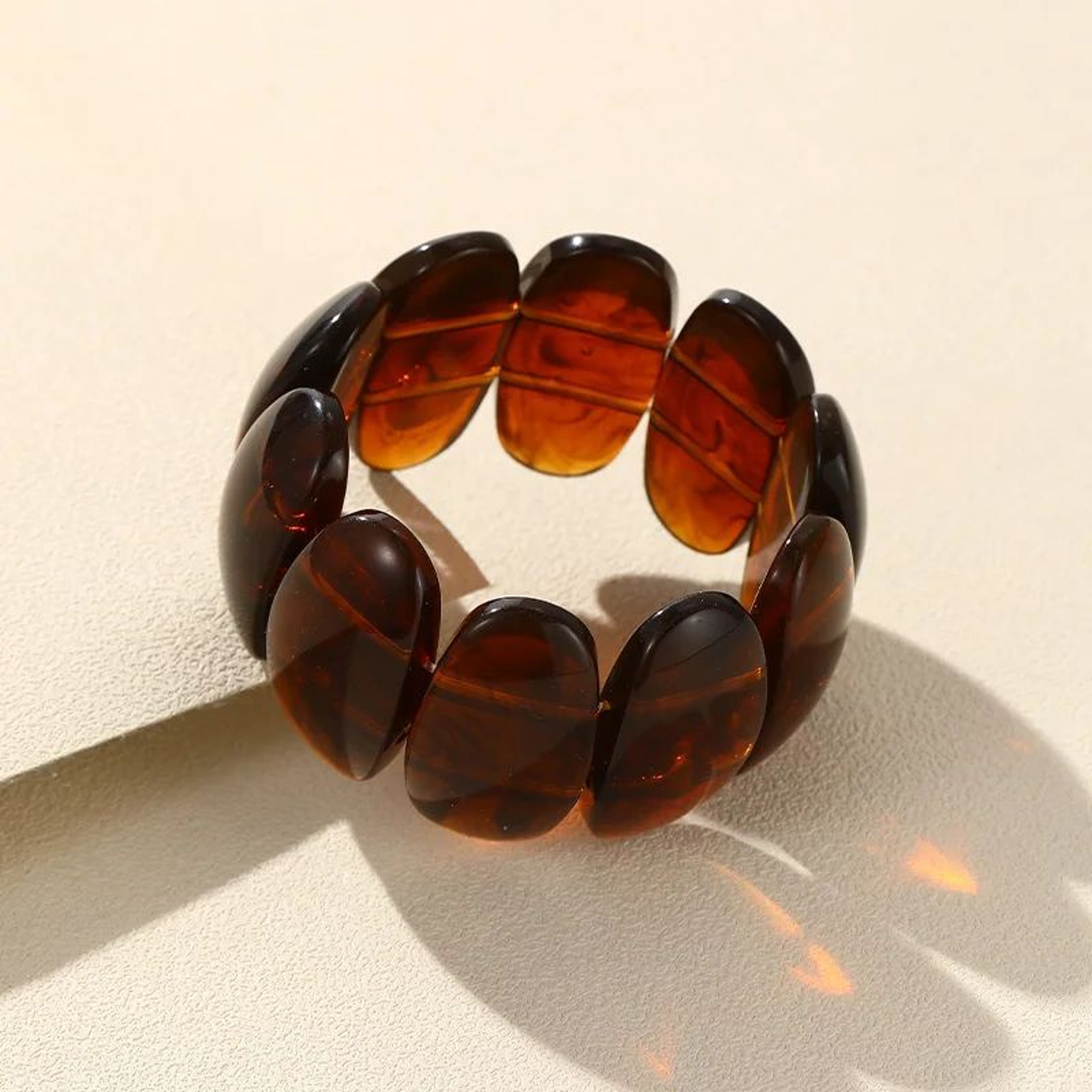 Colorful Resin Beaded Stretch Bracelet 5