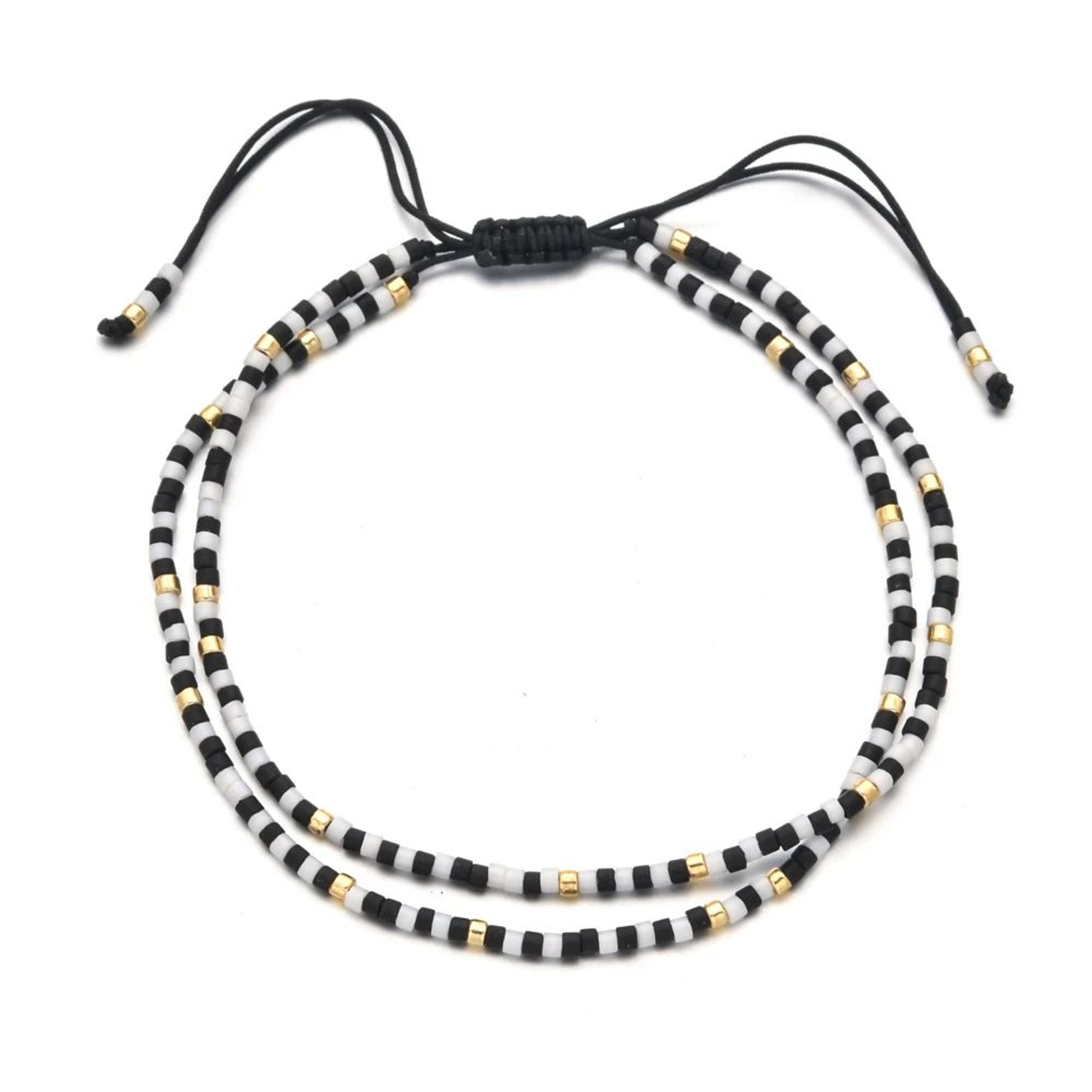 Blue Miyuki Seed Bead Braided Bracelet 2