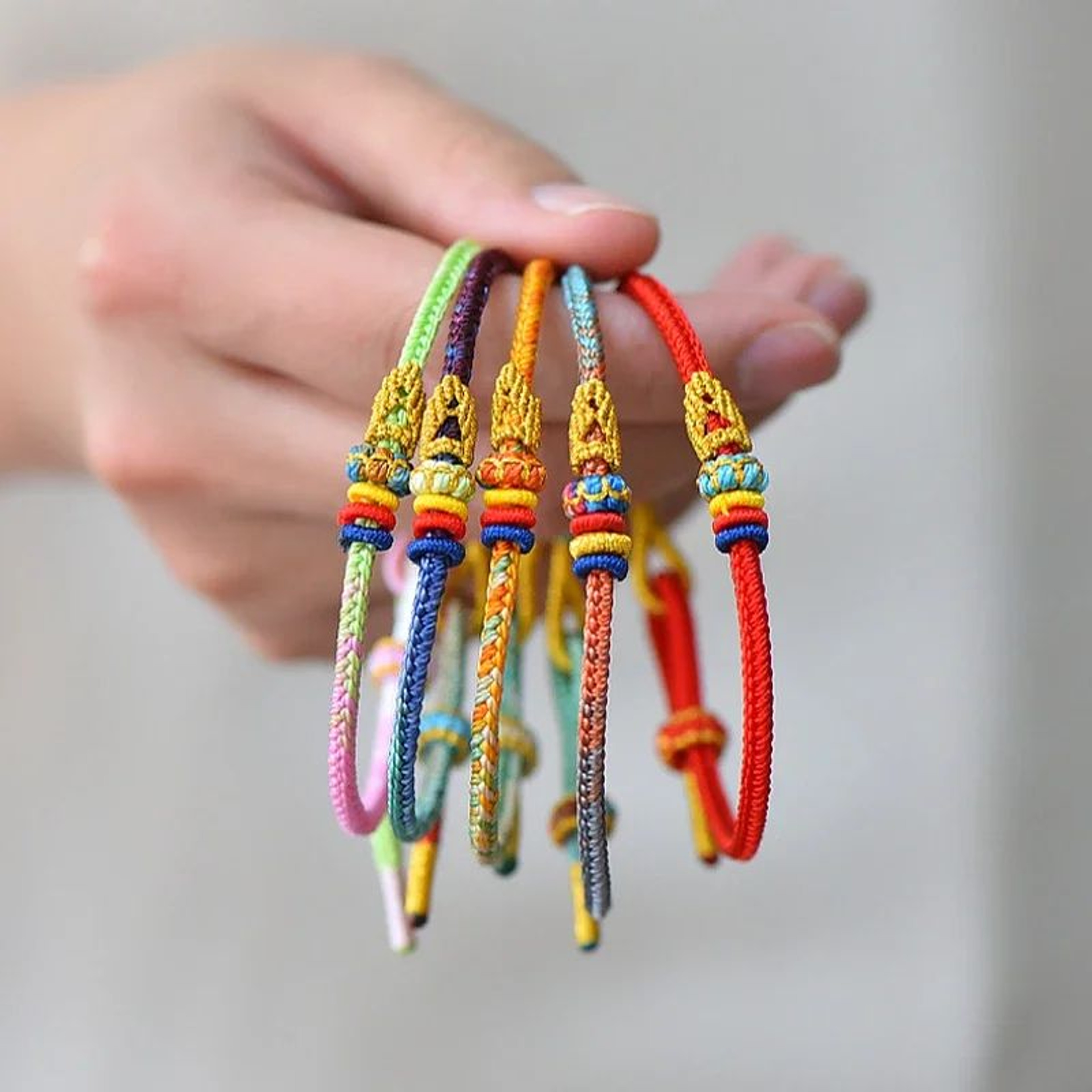 Buddhist Lucky Braided Rope Bracelet 1