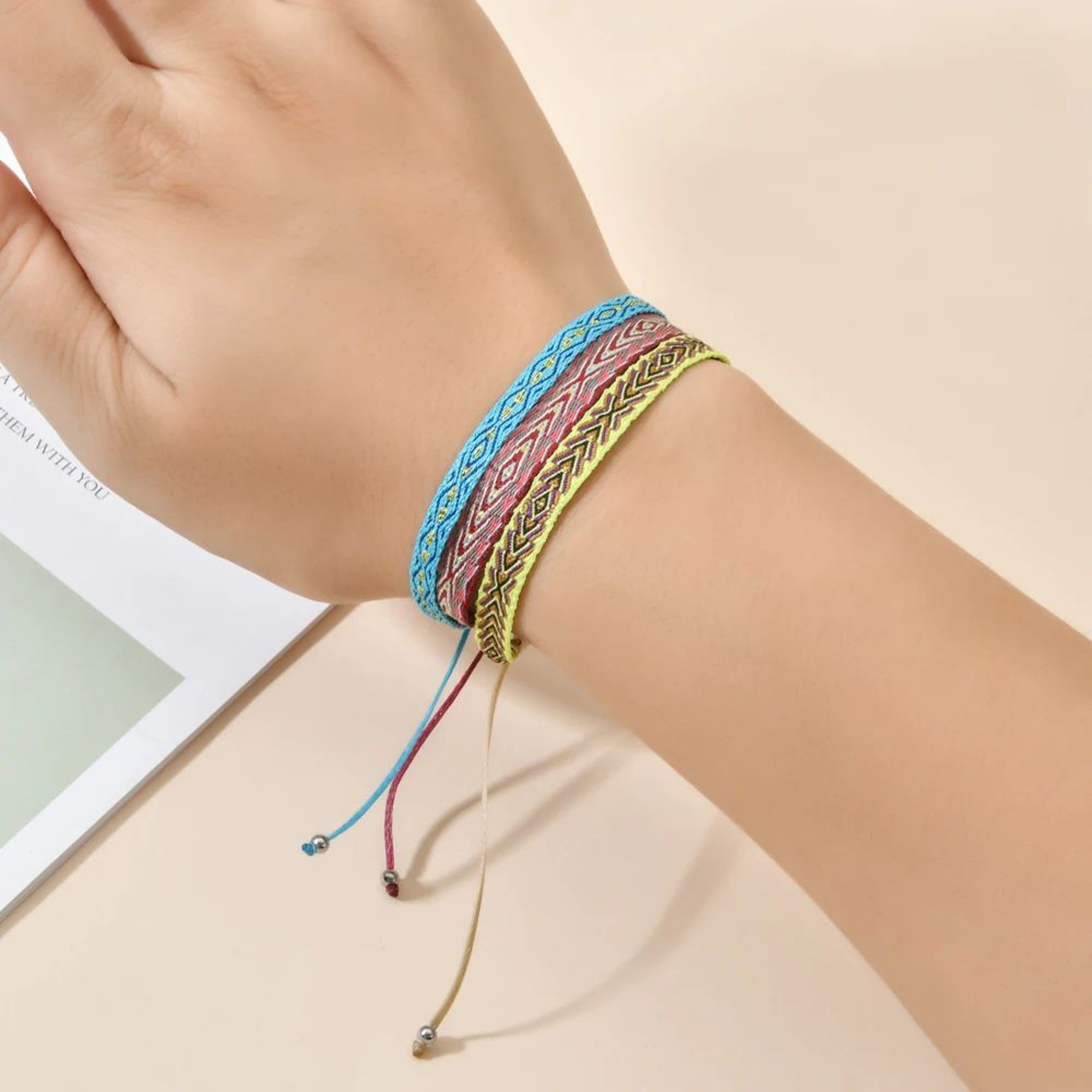 Colorful Boho Woven Friendship Bracelet 3
