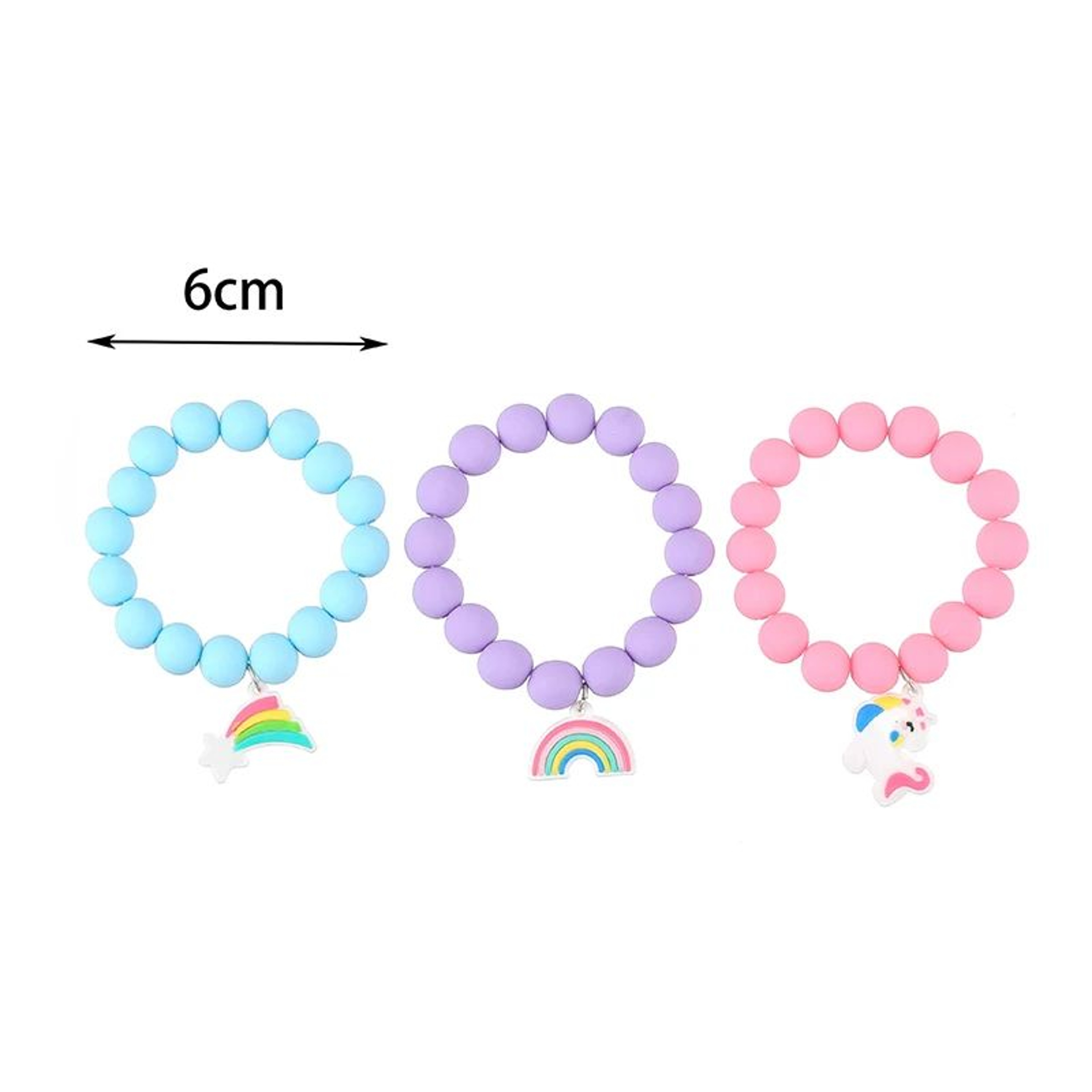 Rainbow Unicorn Candy Beaded Bracelet Set 2