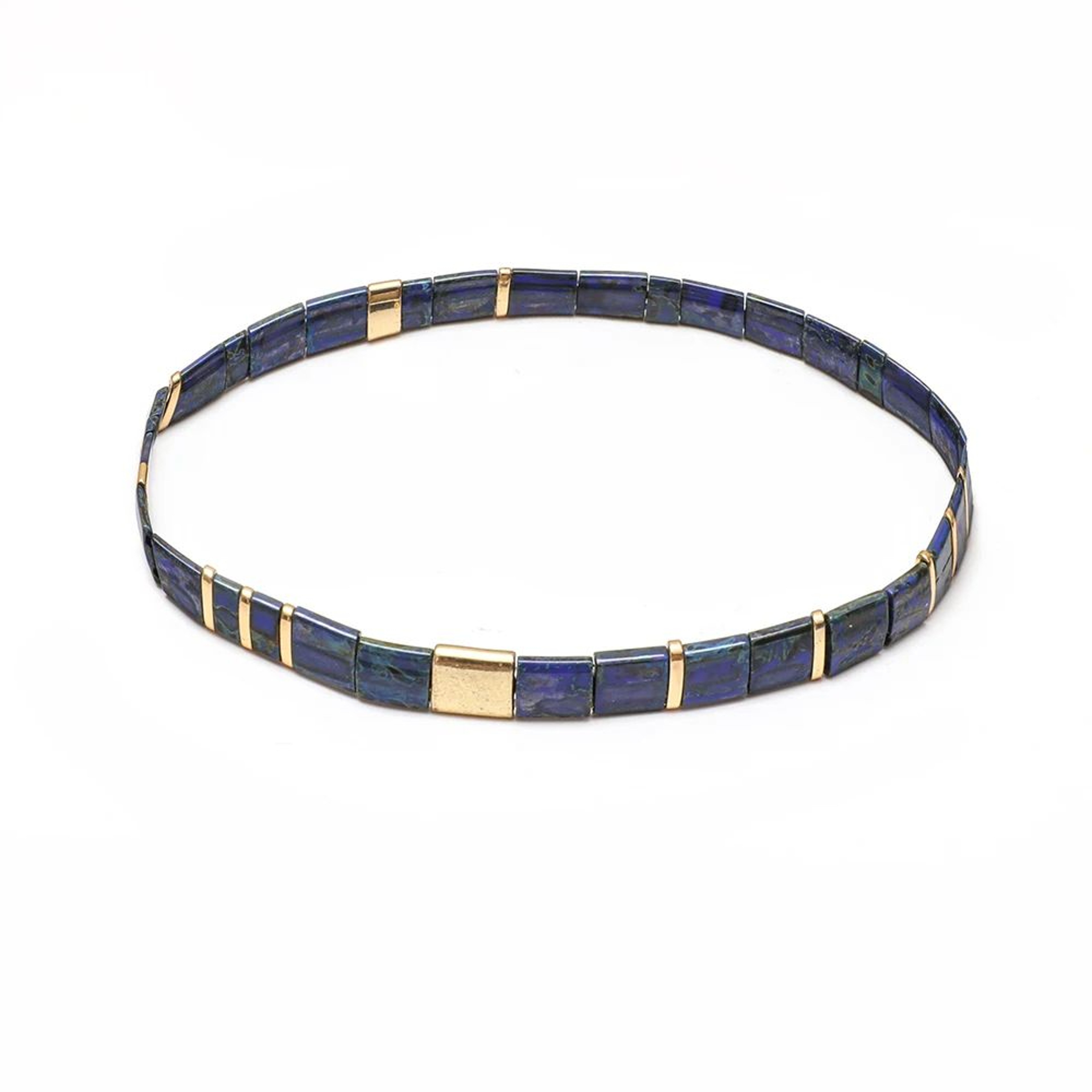 Vintage Rainbow Miyuki Tila Beaded Bracelet 20