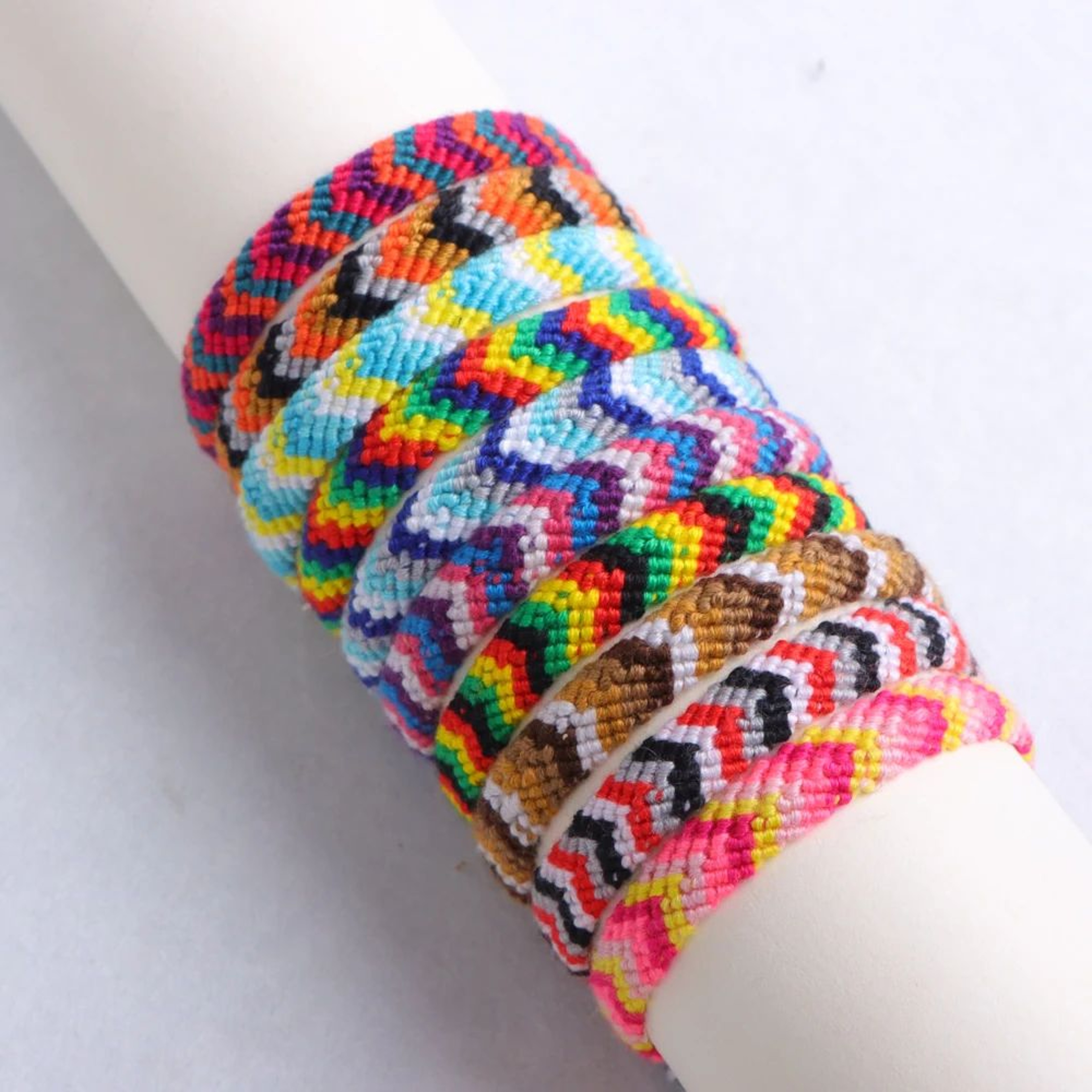 Colorful Bohemian Woven Bracelet Set 4