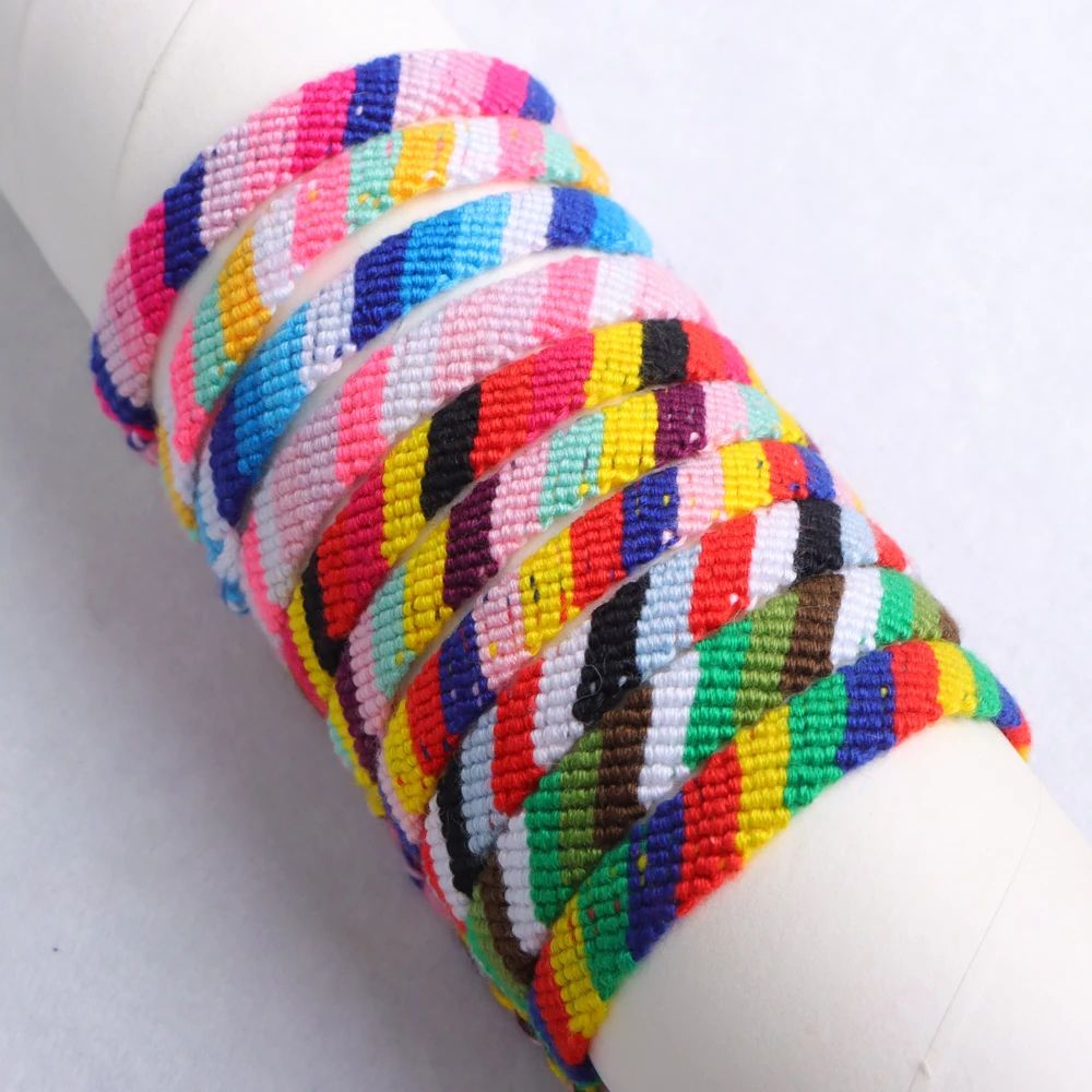 Colorful Bohemian Woven Bracelet Set 6