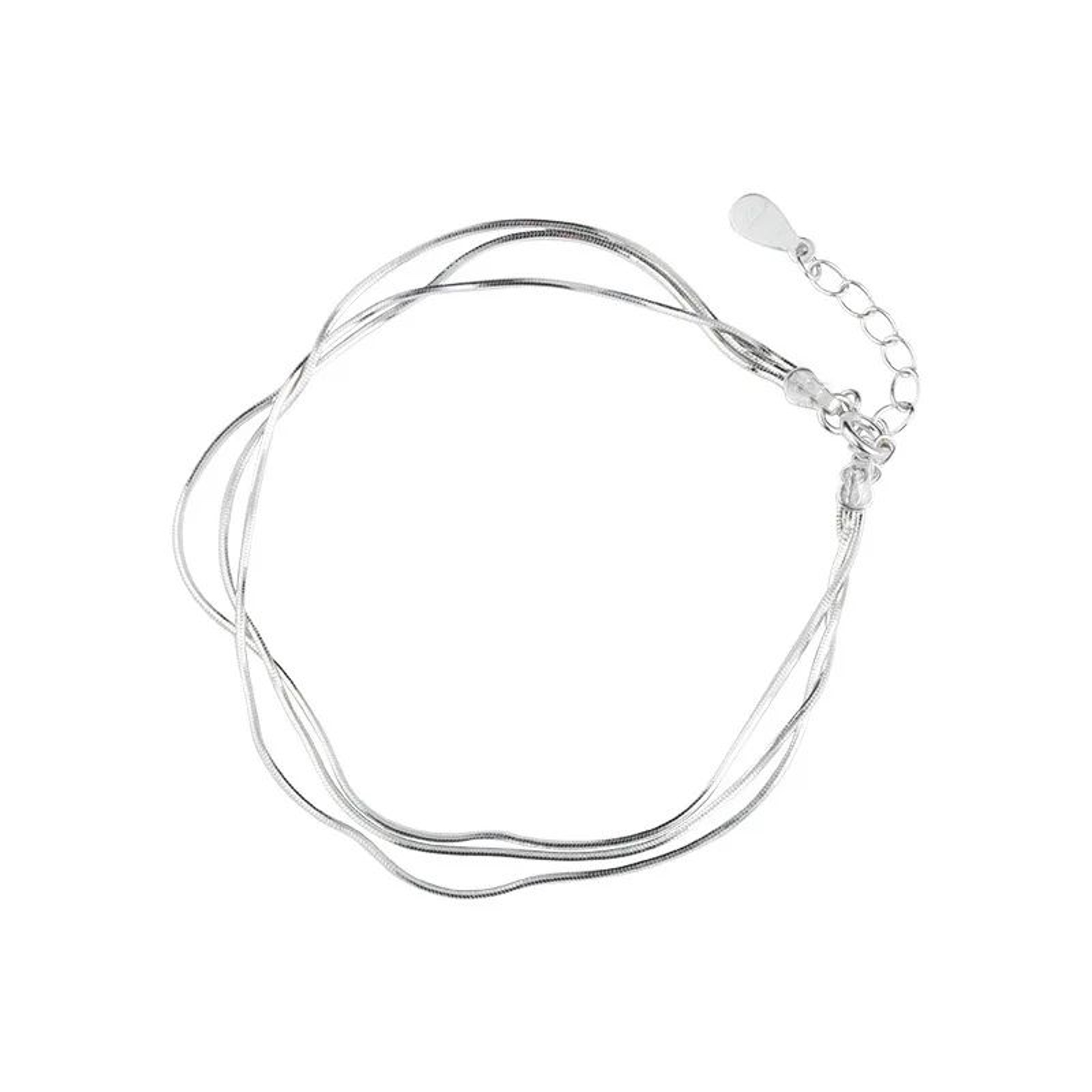Korean Style Sterling Silver Layered Bracelet 4