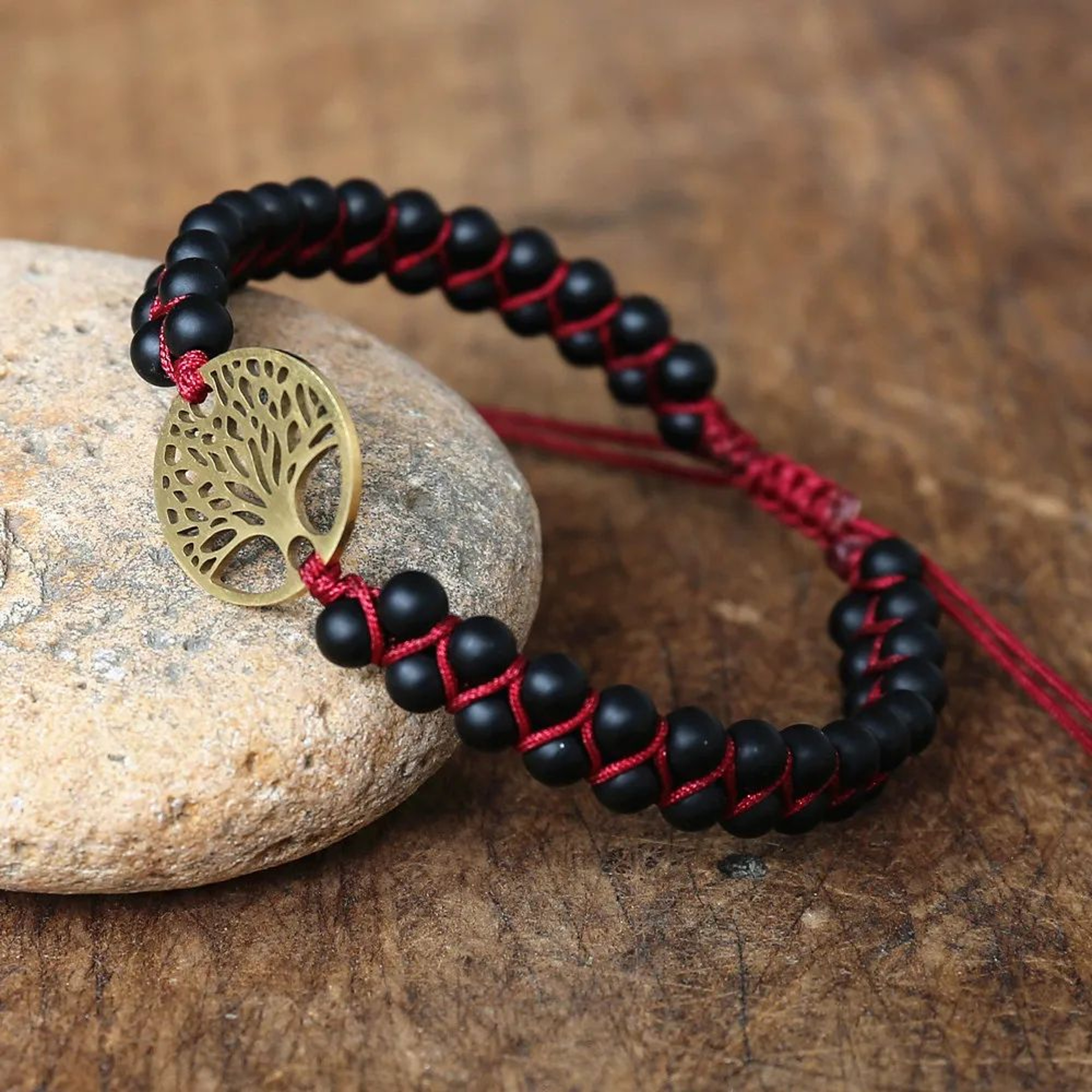 Tree Of Life Jasper Beaded Bracelet 8