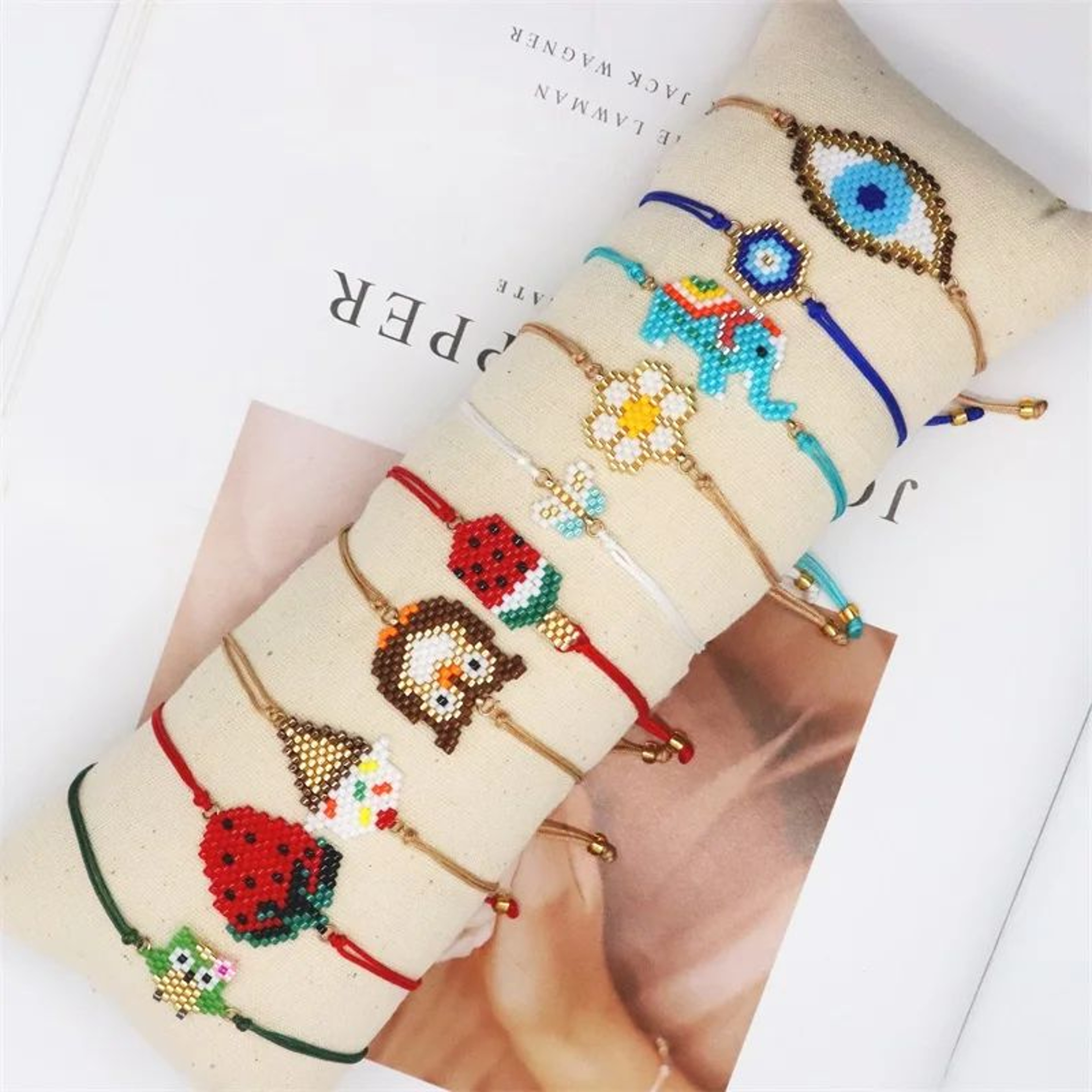 Bohemian Miyuki Flower And Fruit Bracelet 0
