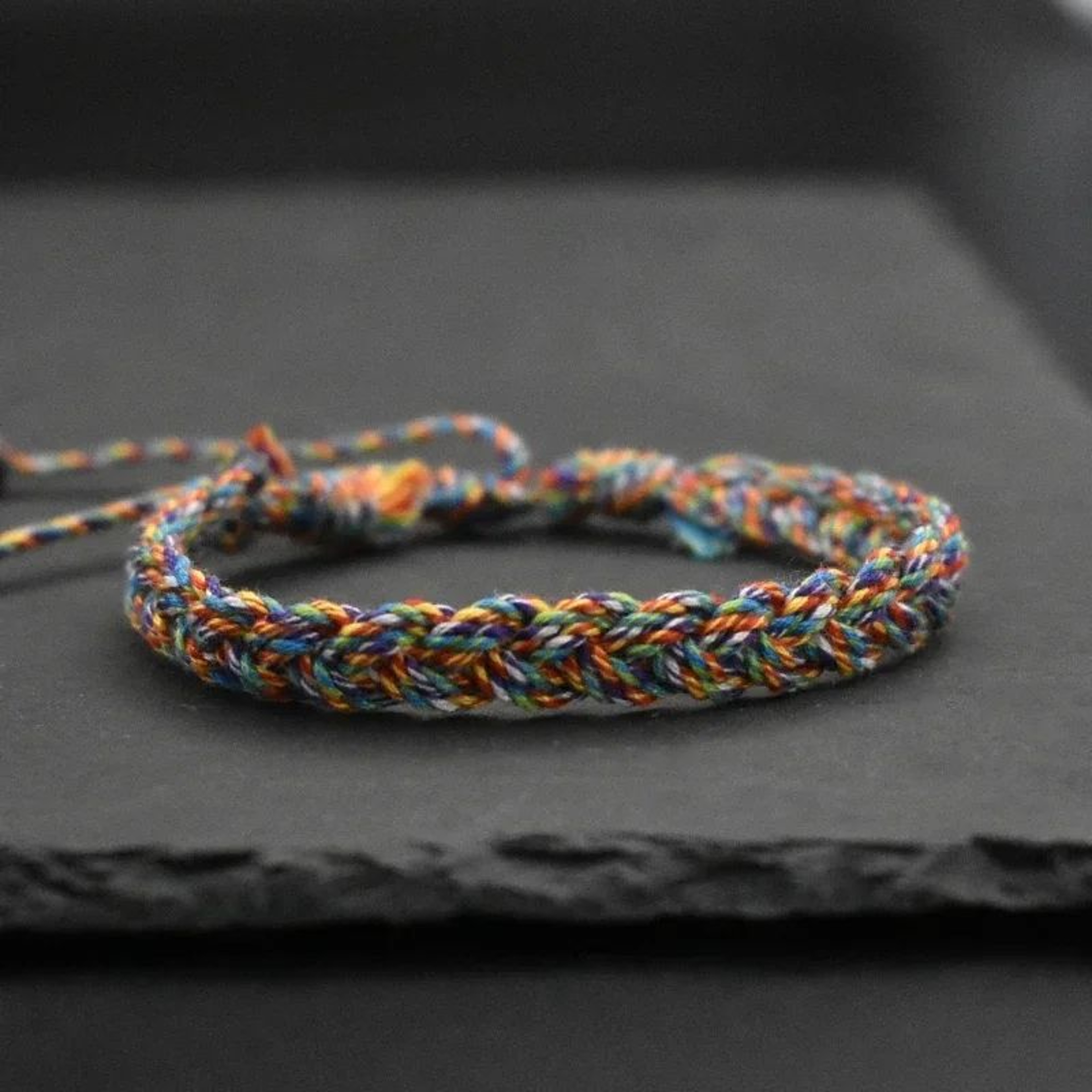 Multicolor Tibetan Lucky Bead Braided Bracelet 6