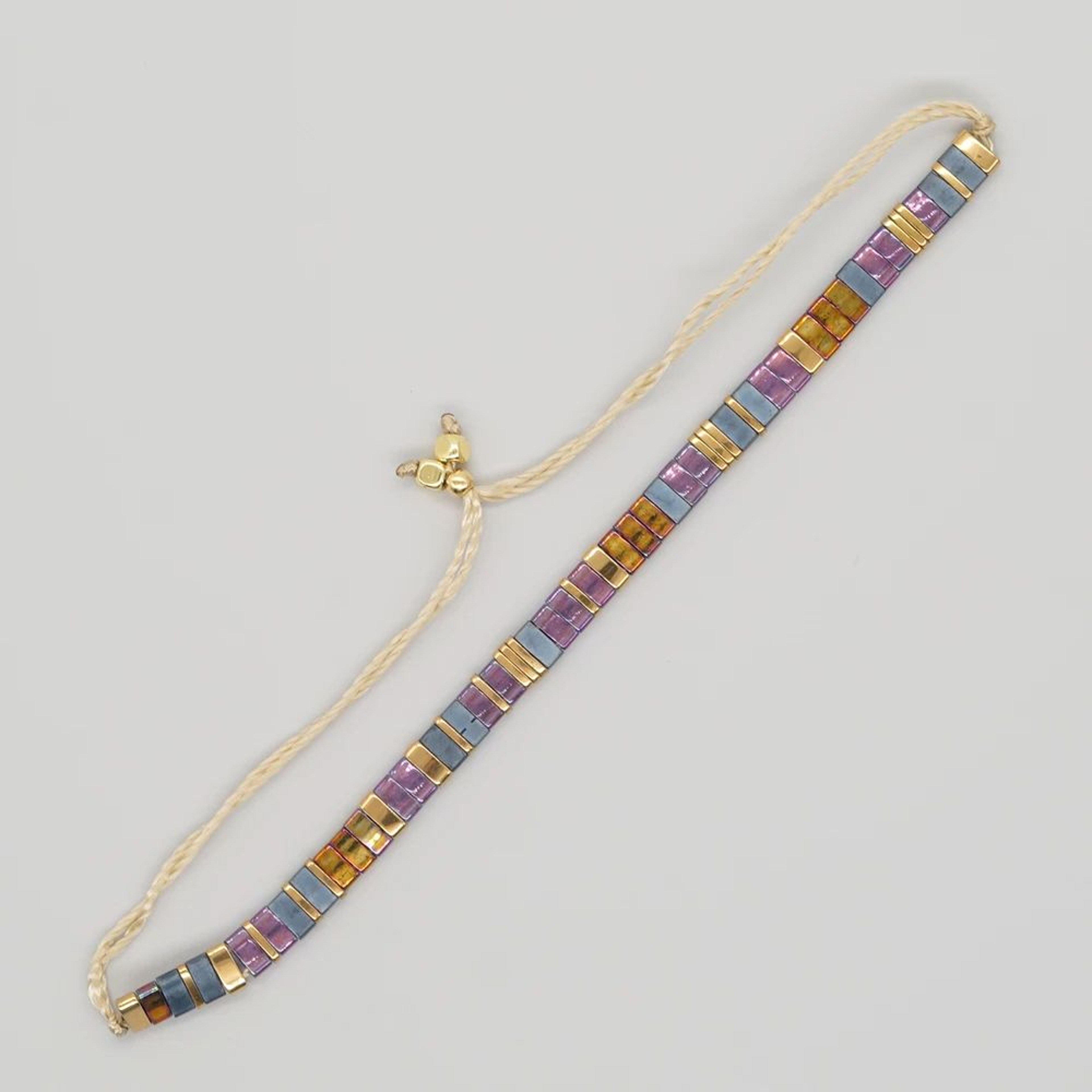 Colorful Bohemian Tila Bead Woven Bracelet 12