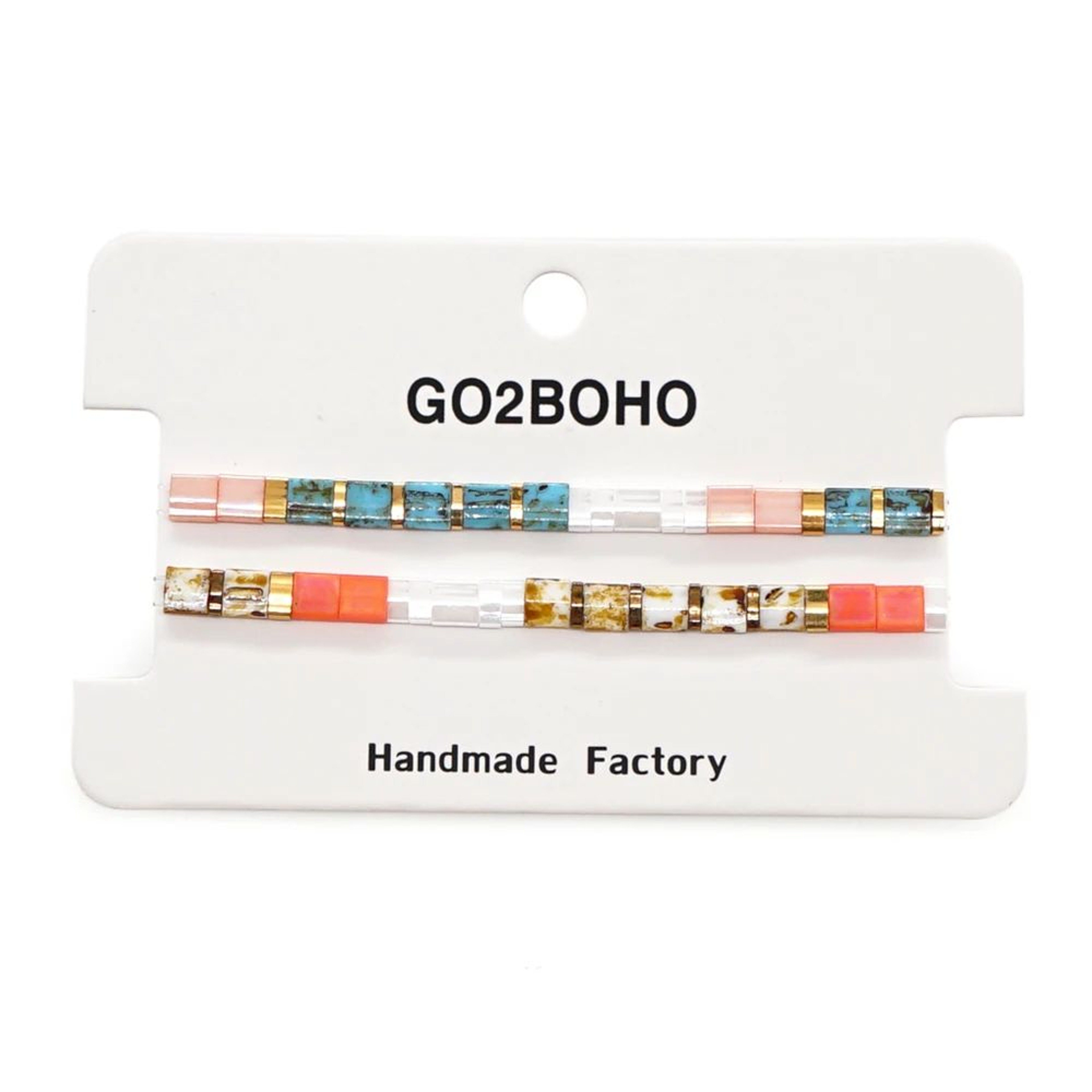 Black White Miyuki Tila Couple Bracelet Set 6