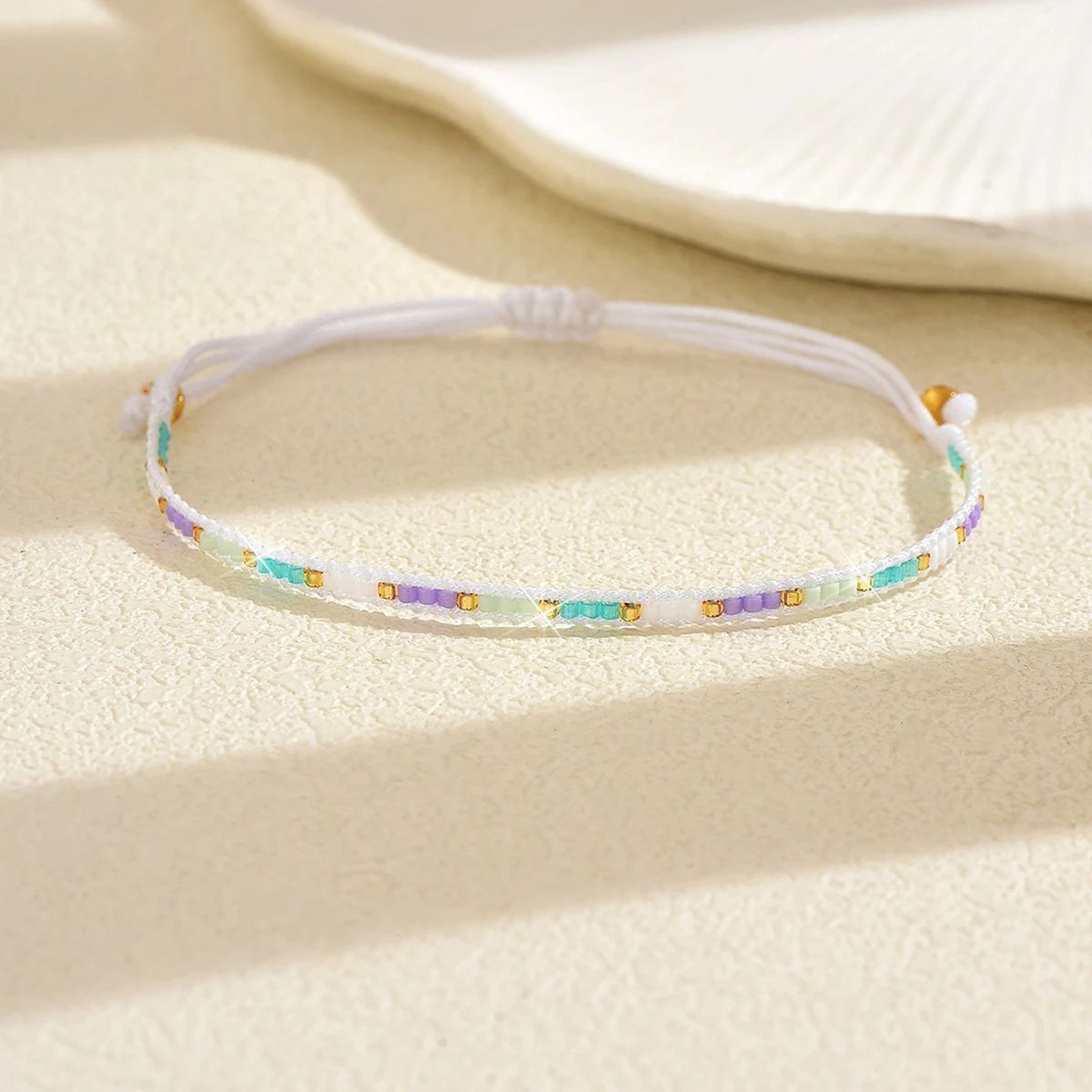 Boho Multicolor Woven Bead Bracelet Set 3