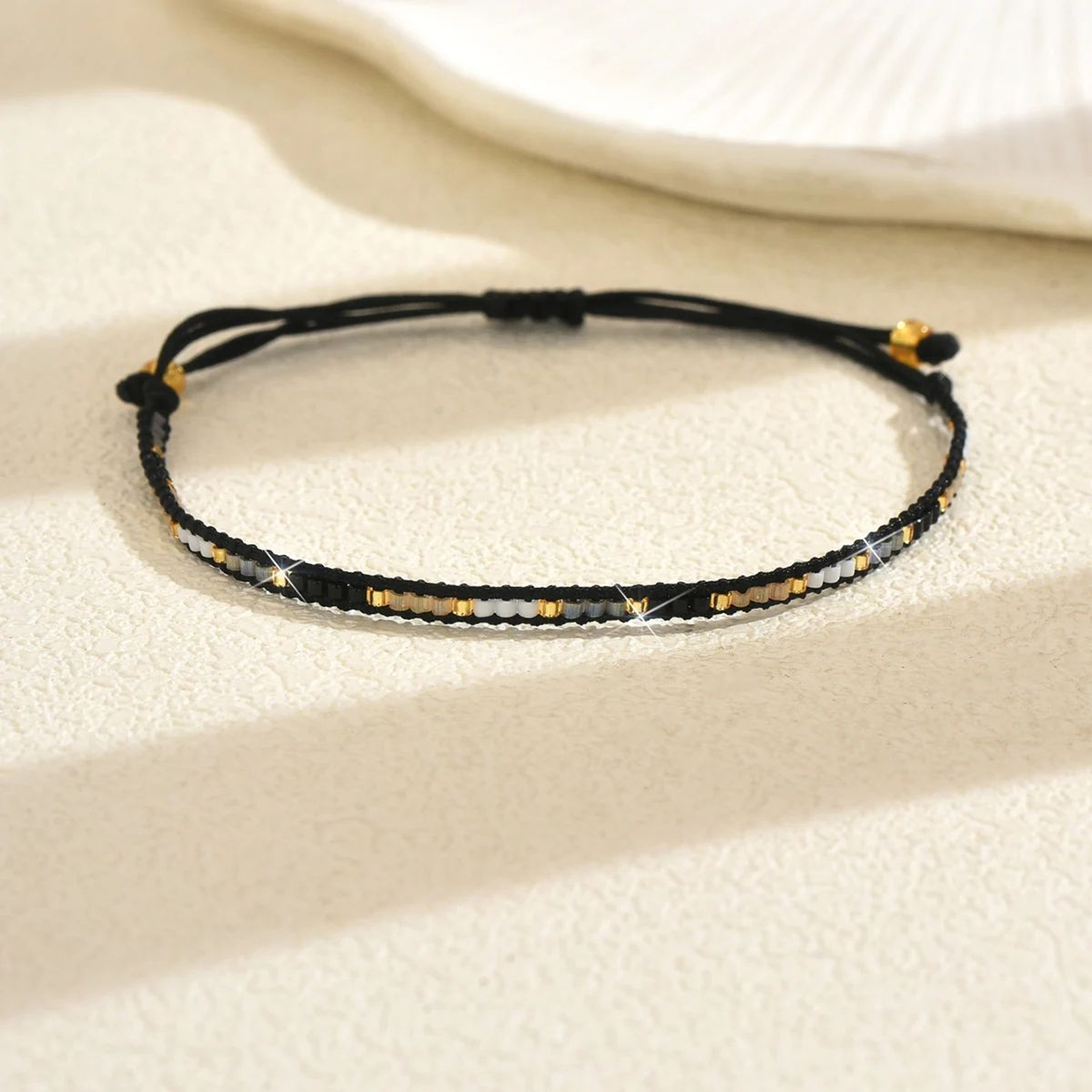 Boho Multicolor Woven Bead Bracelet Set 4