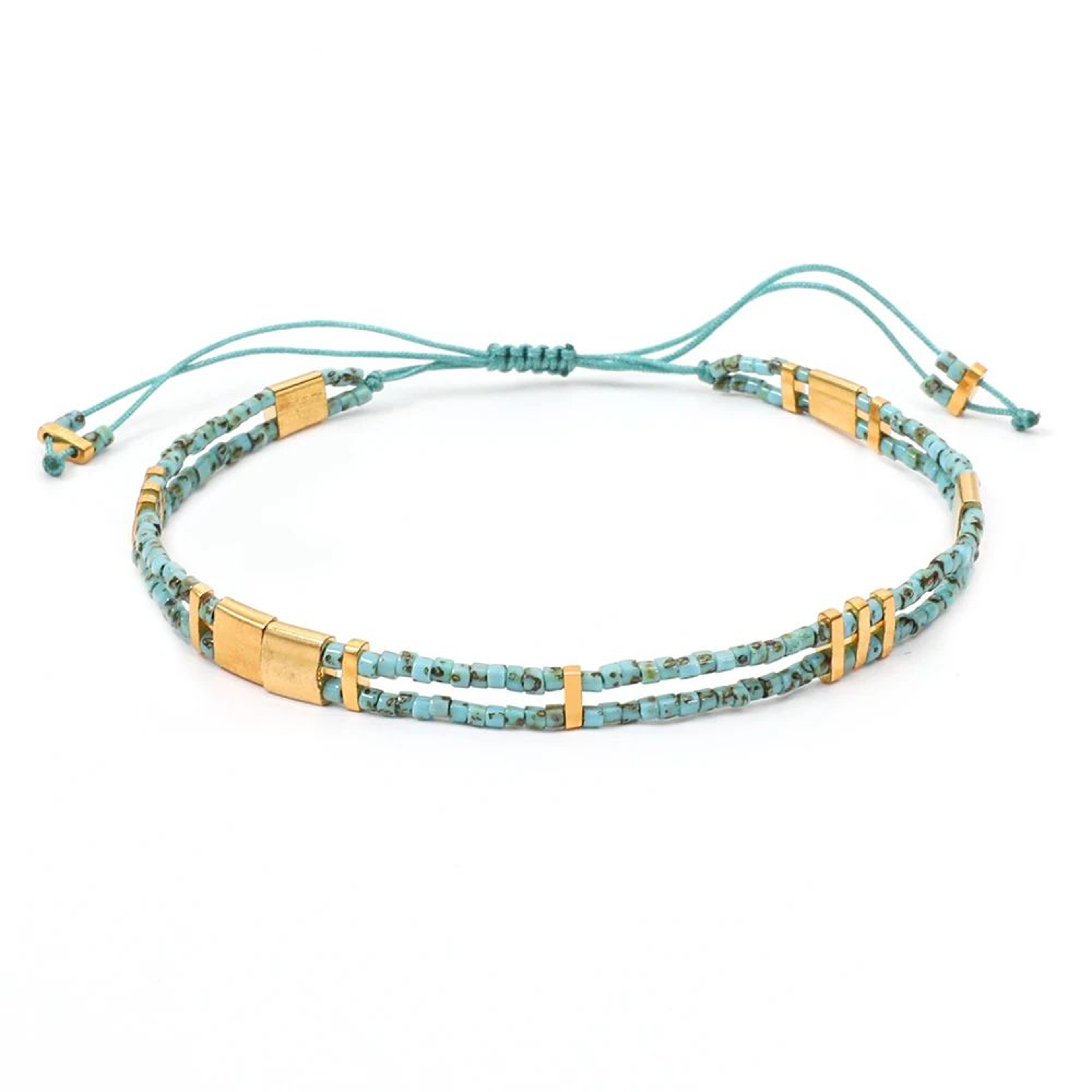 Colorful Boho Miyuki Tila Bead Bracelet 5