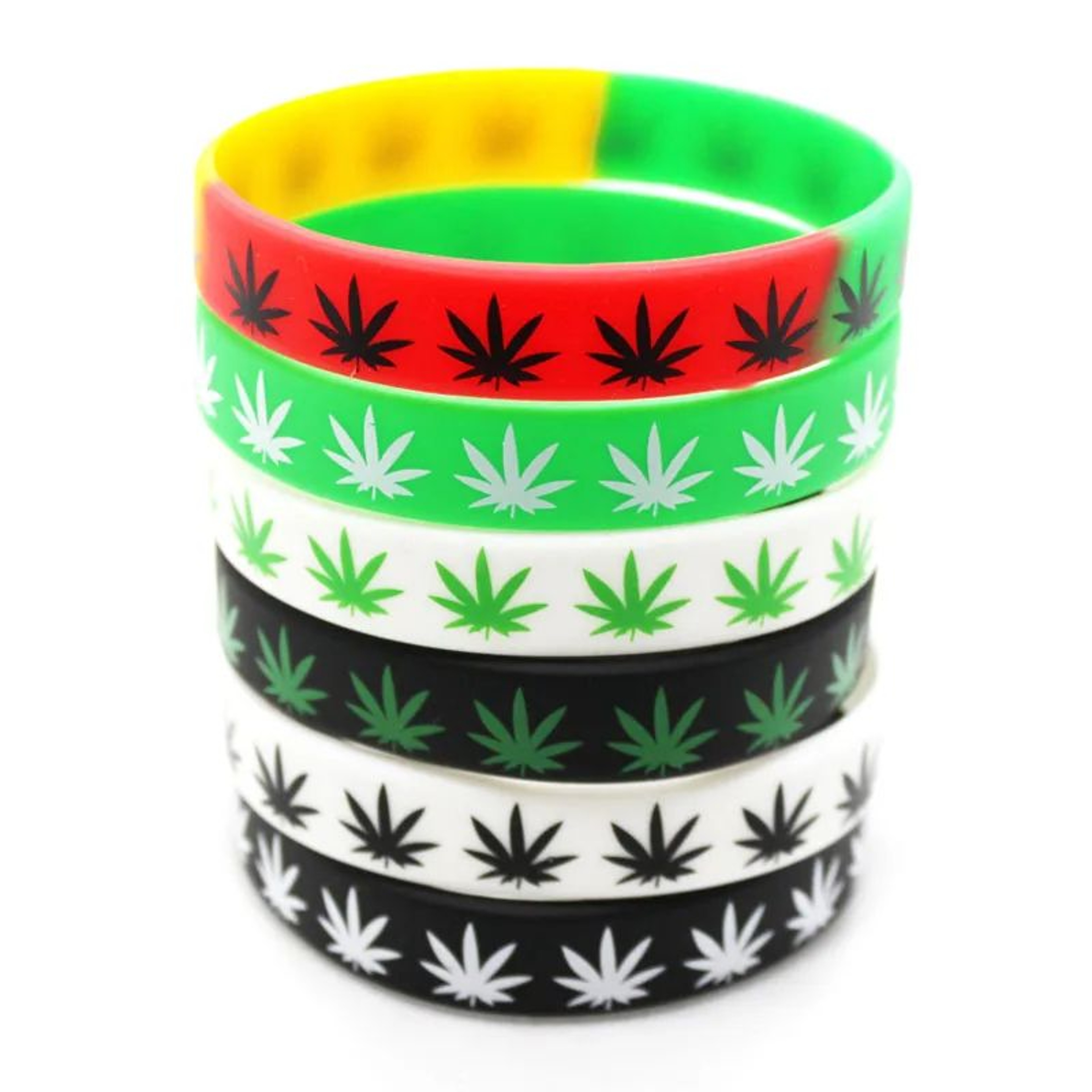 Maple Leaf Silicone Sports Wristband Bracelet 0