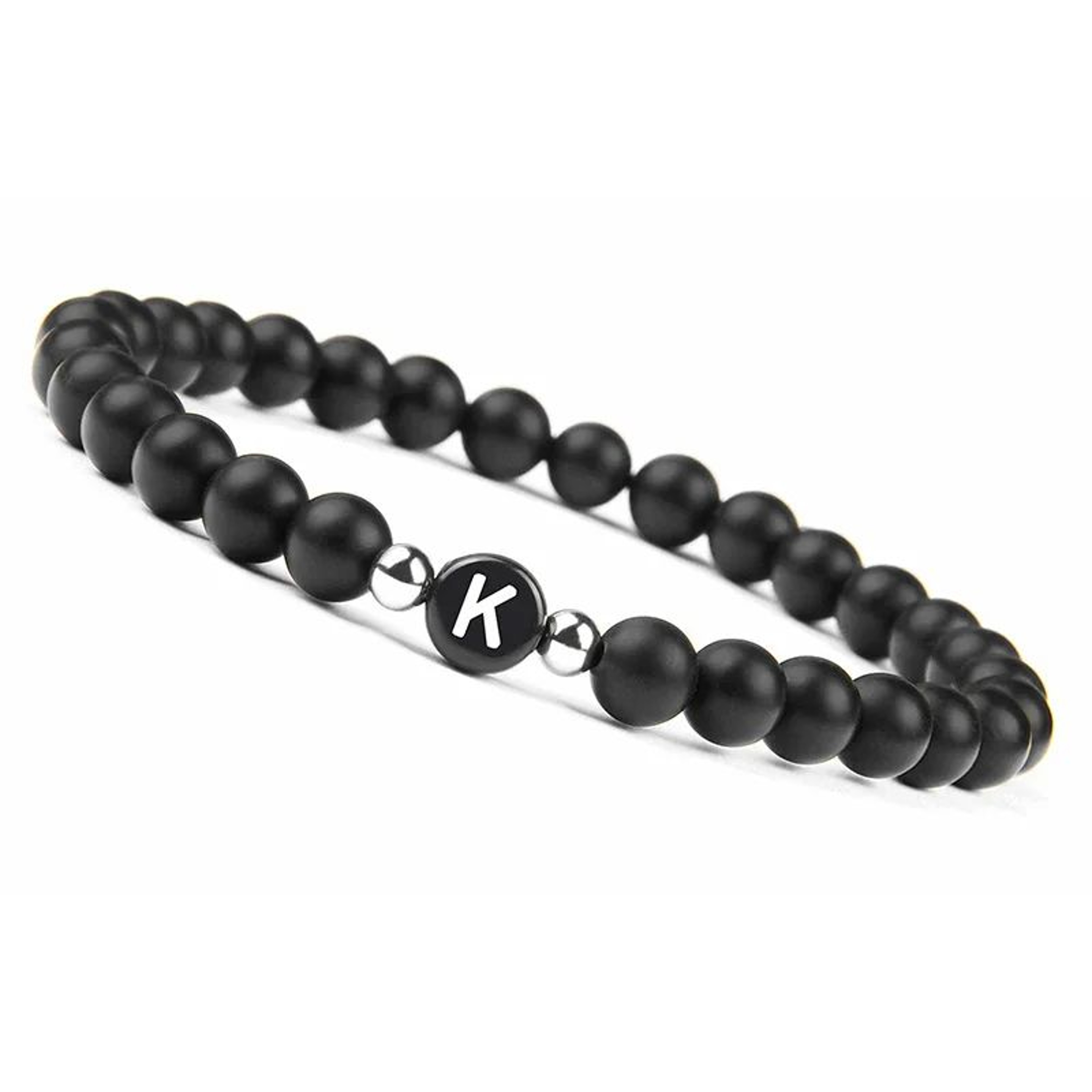 Personalized Letter Bead Stretch Bracelet 13