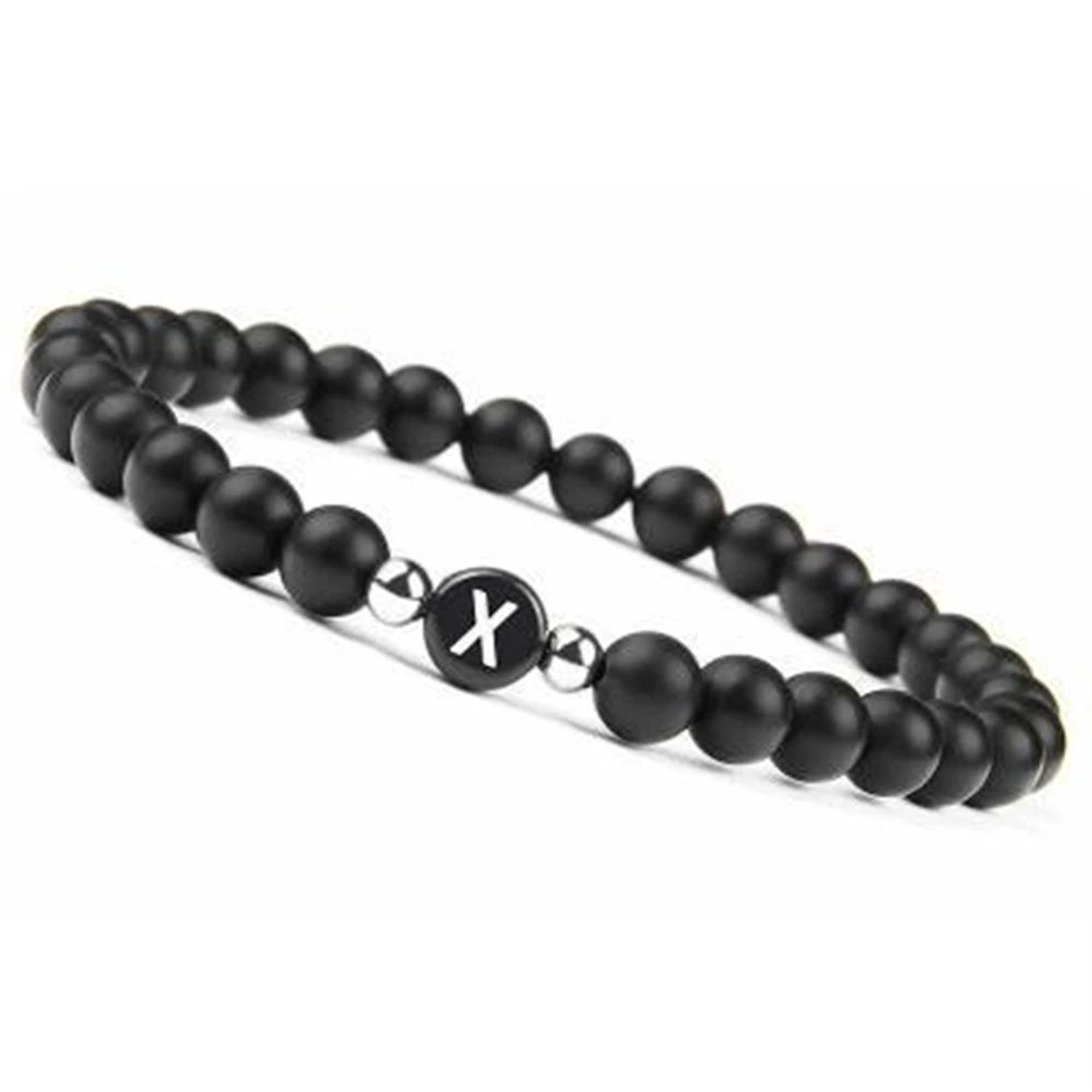 Personalized Letter Bead Stretch Bracelet 26