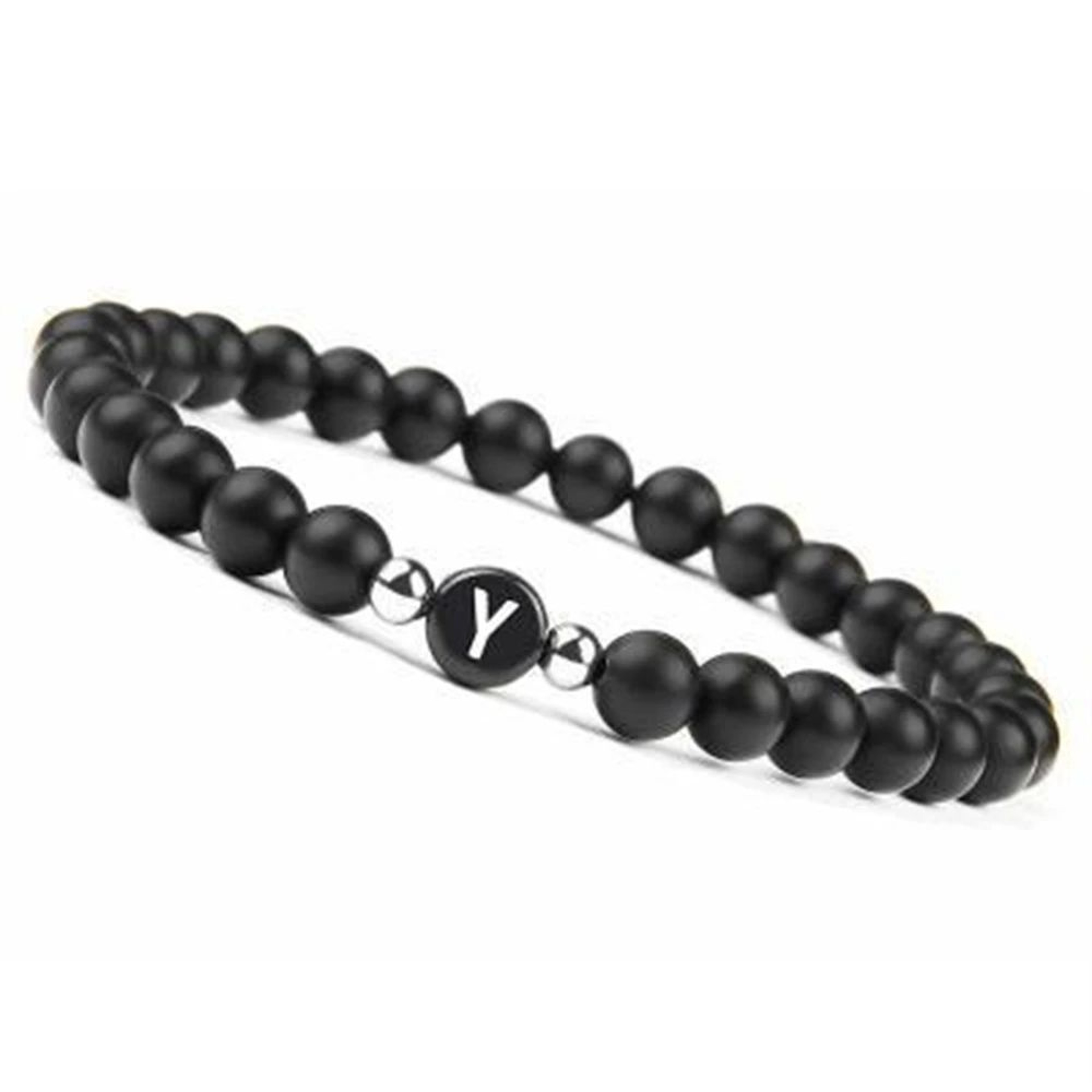 Personalized Letter Bead Stretch Bracelet 27
