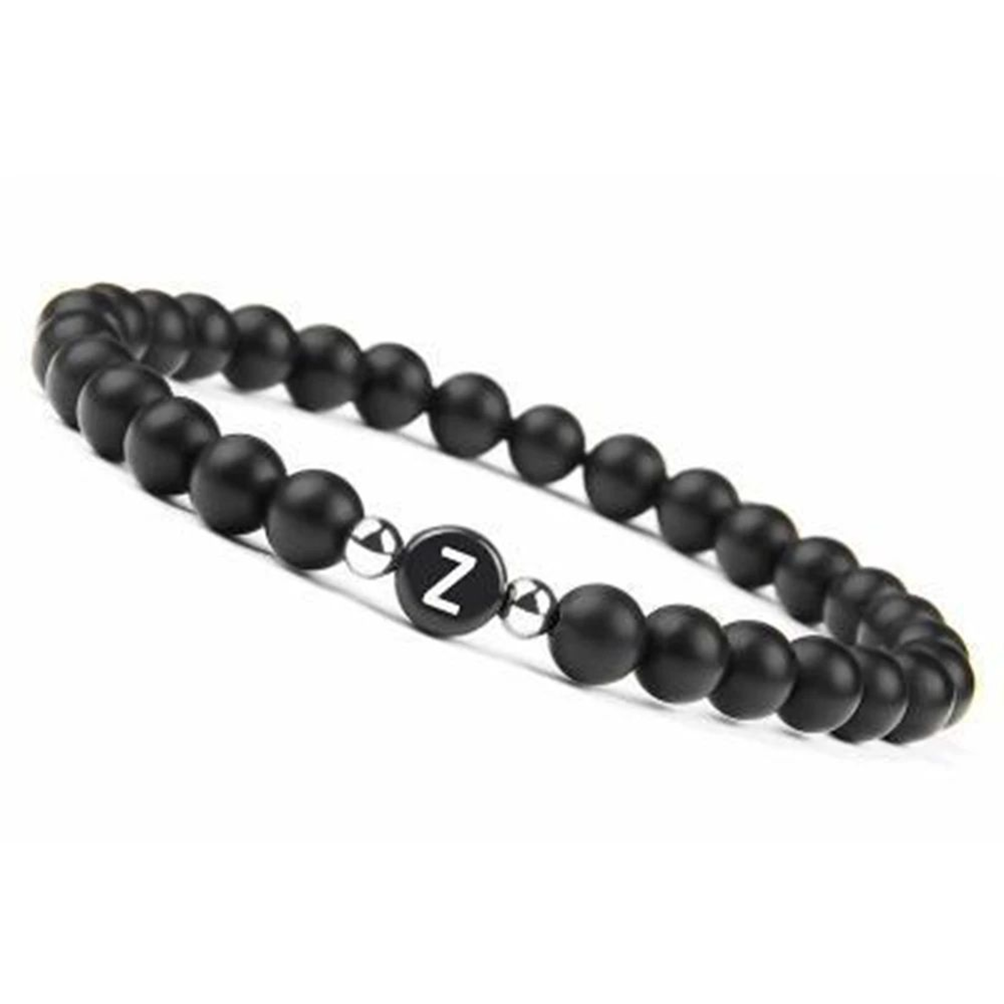 Personalized Letter Bead Stretch Bracelet 28
