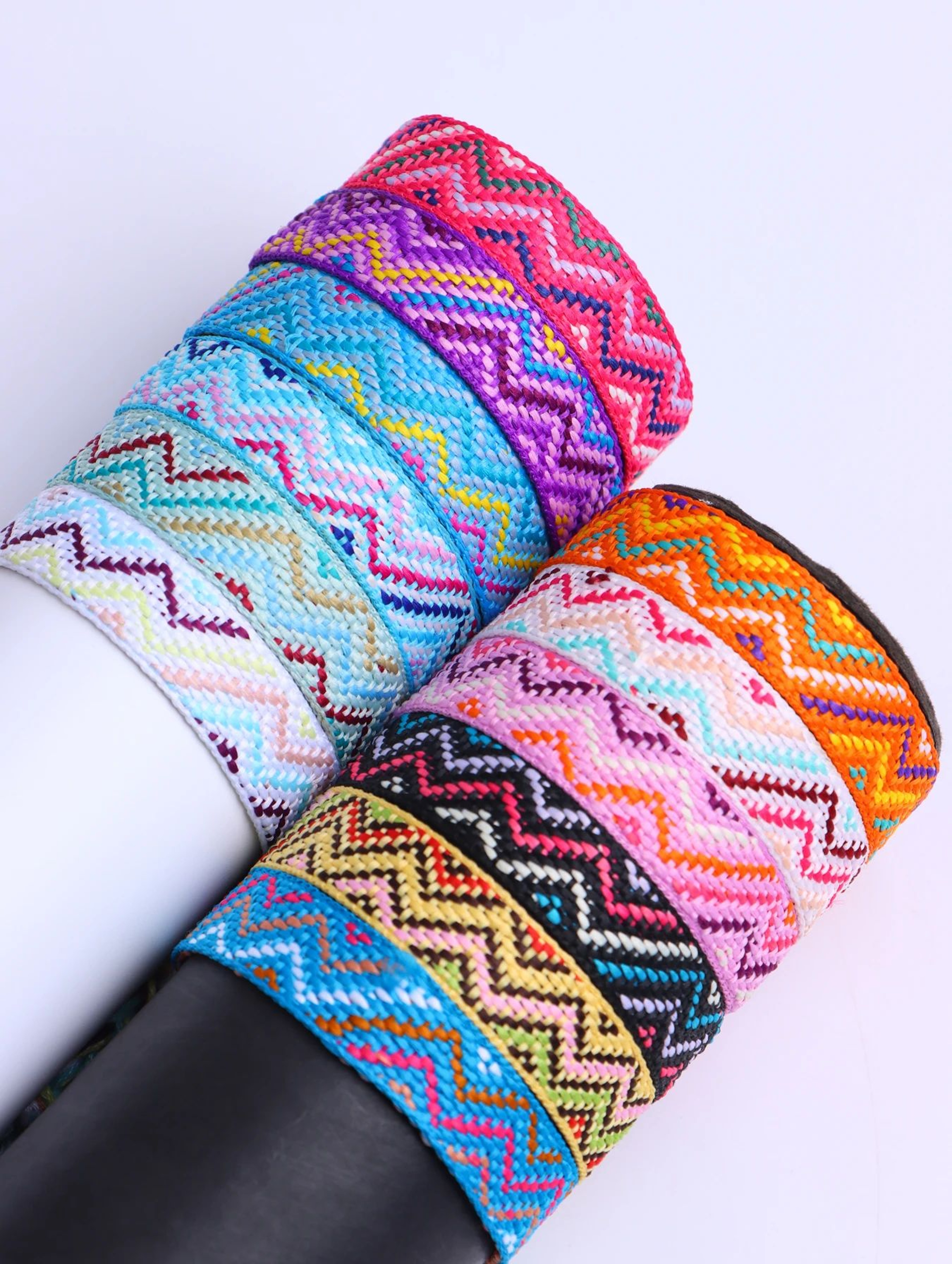 Boho Braided Cotton Rope Friendship Bracelets 7